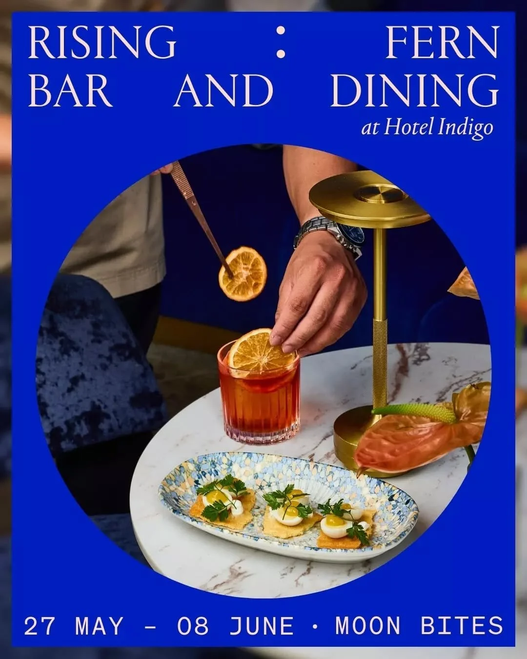 Good news for everyone with plans this Rising festival (and everyone who suddenly needs some). 🌙

We're making our Rising debut with Moon Bites! Five canap&eacute;s each named for a moment in the night sky, three seriously good cocktails, and one ve