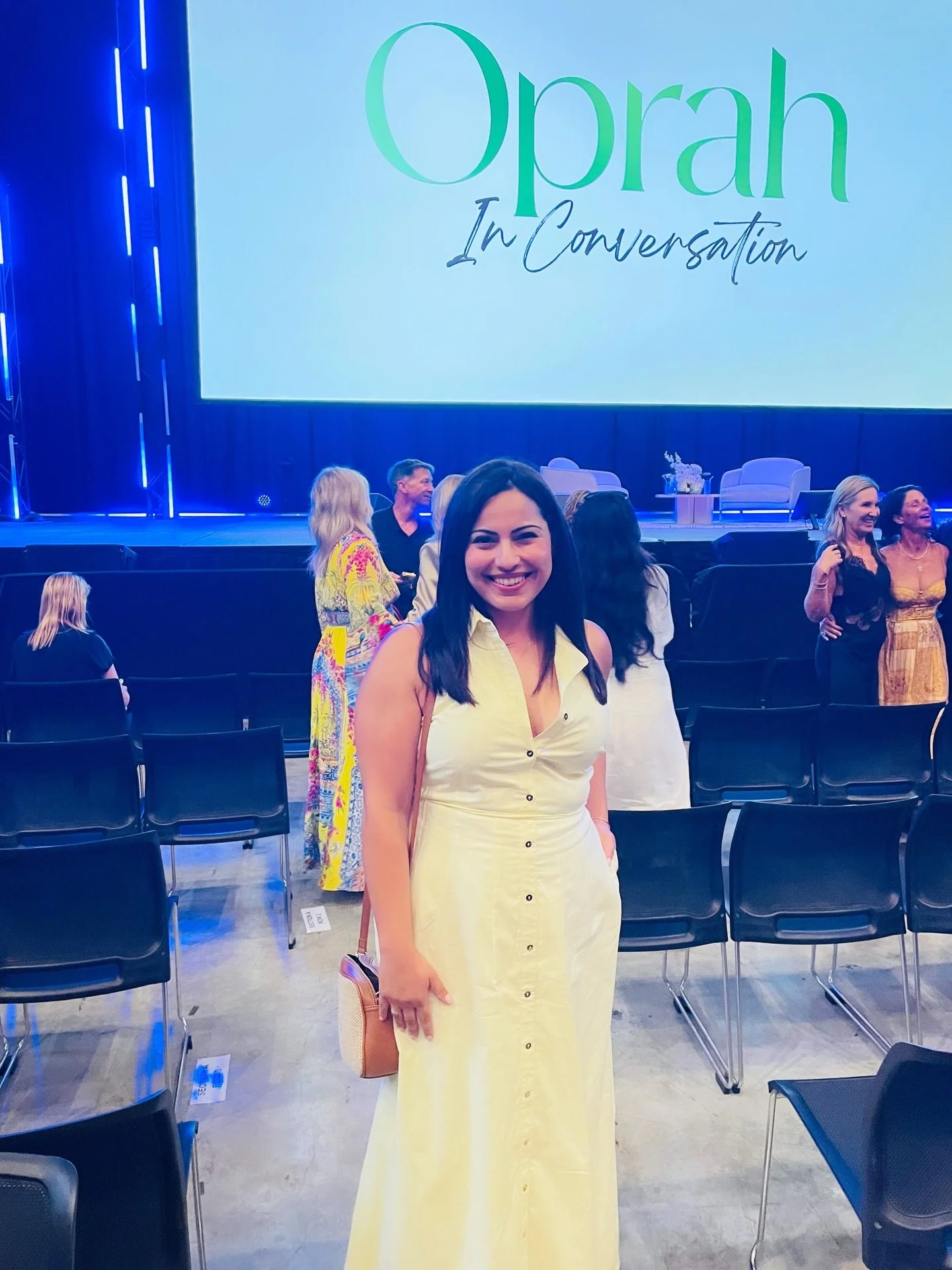 Oprah in conversation last night&hellip; a global icon and a true pearl of wisdom. 

I grew up watching her with my mum, learning gratitude, intention and mindset long before I understood their power. 

Seeing her live filled my heart and nourished m