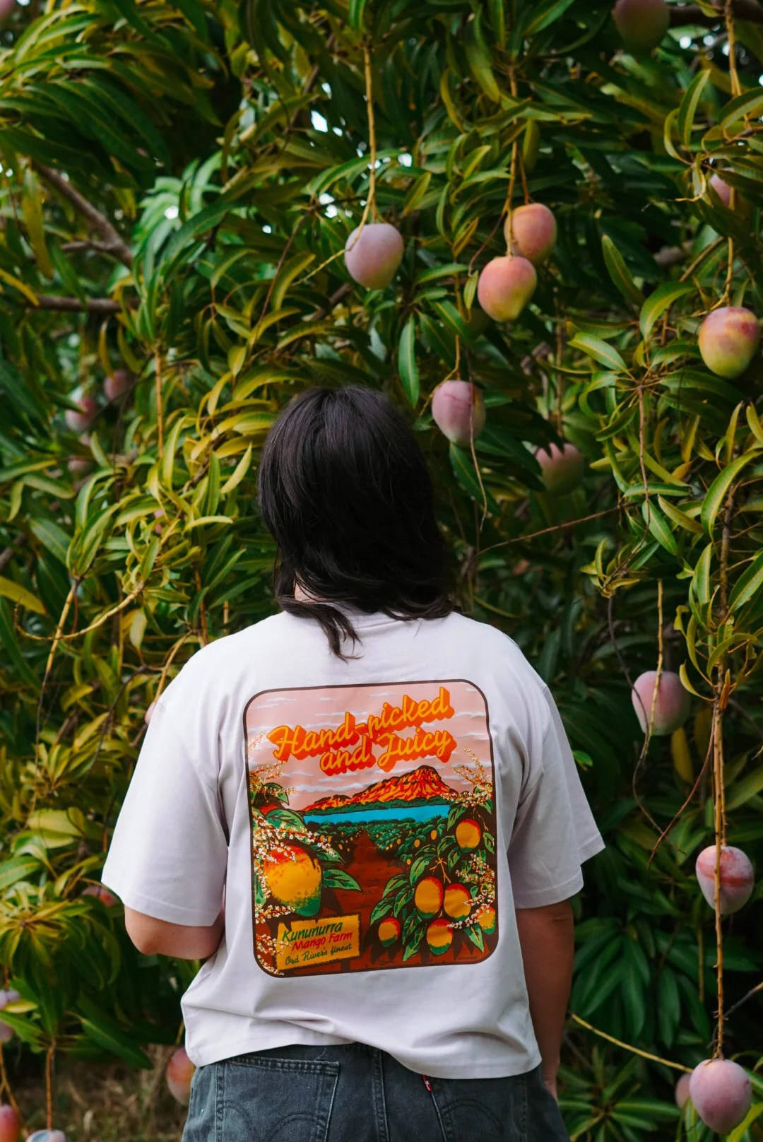 Juicy Mango Tee Orchid - Ladies Cut