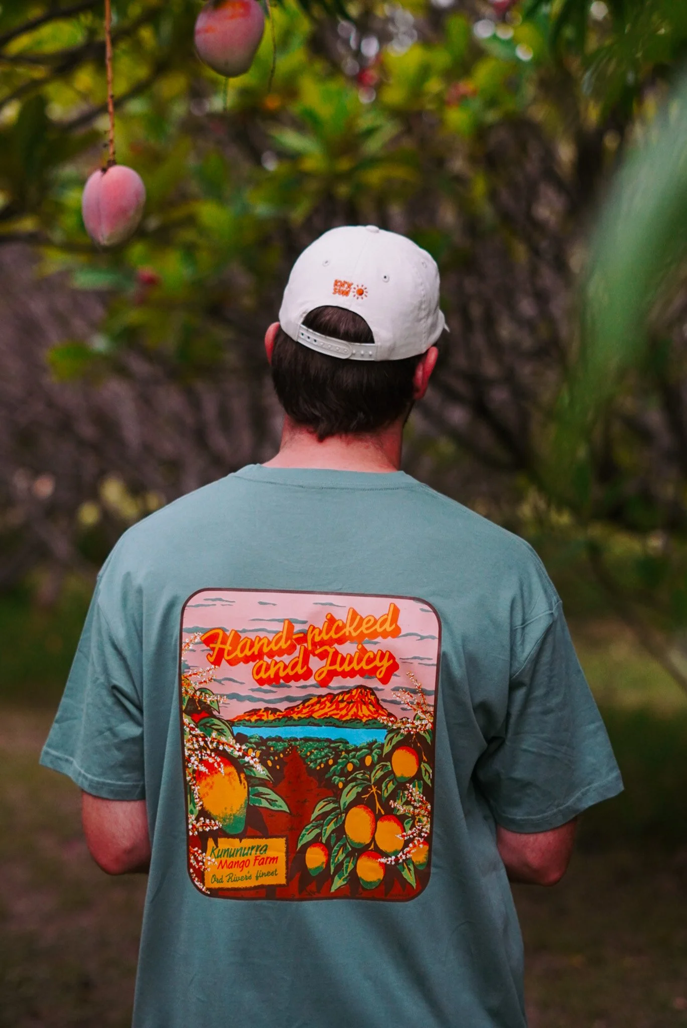 Juicy Mango Tee Green - Unisex Cut