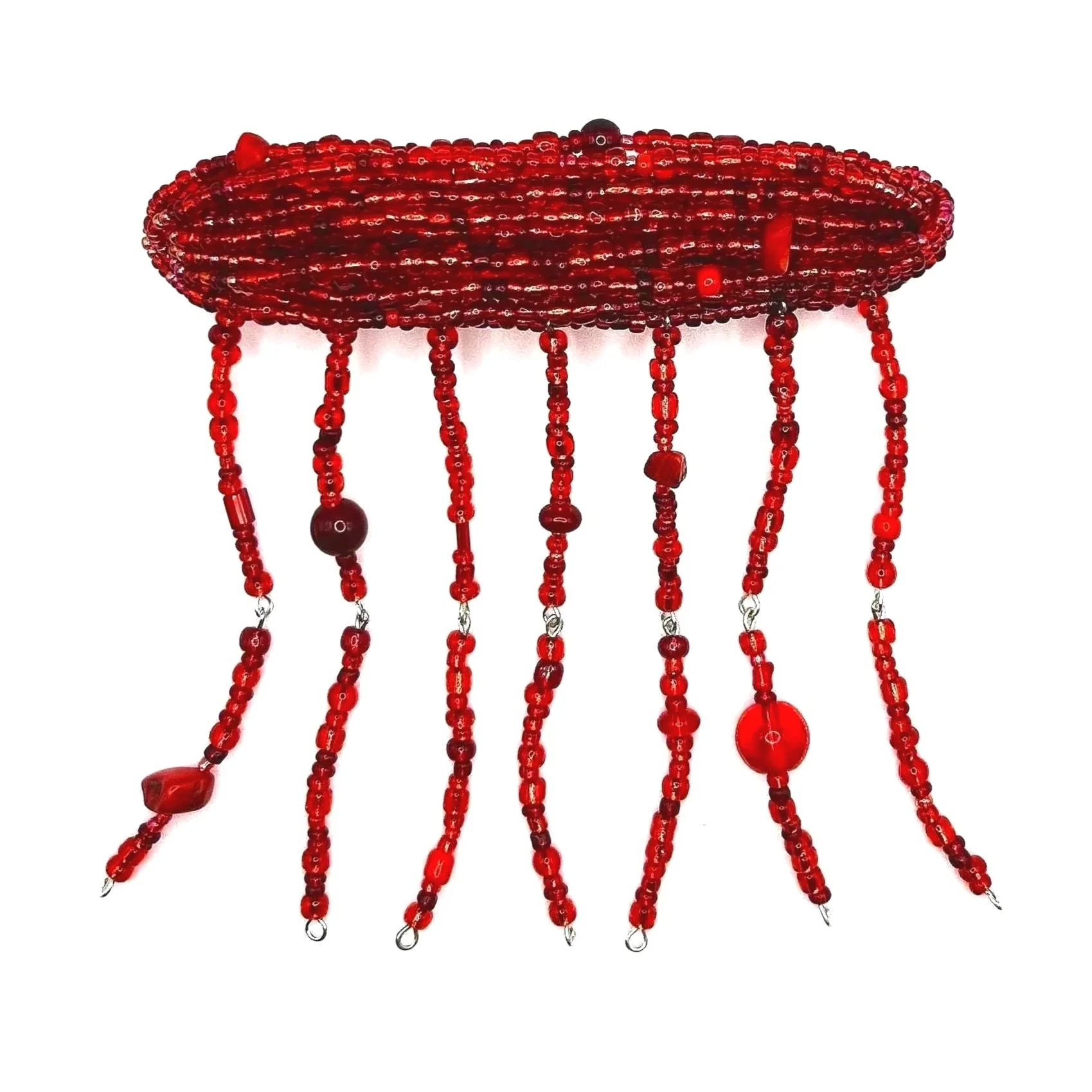 RED JELLYFISH BARRETTE
