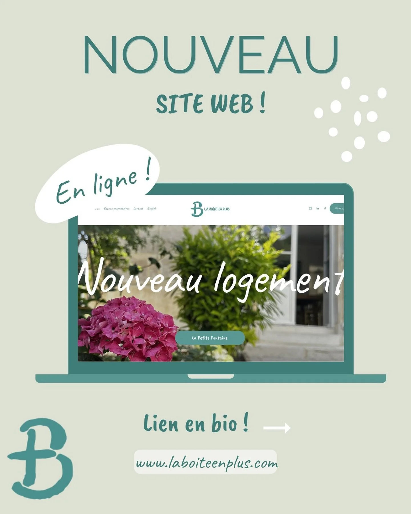 ✨ NOUVEAU SITE EN LIGNE ✨
Nous sommes ravis de vous pr&eacute;senter notre tout nouveau site internet ! 🏡🌐

Un design repens&eacute;, une navigation fluide et surtout&hellip; toutes nos locations de charme &agrave; port&eacute;e de clic ! Que vous 