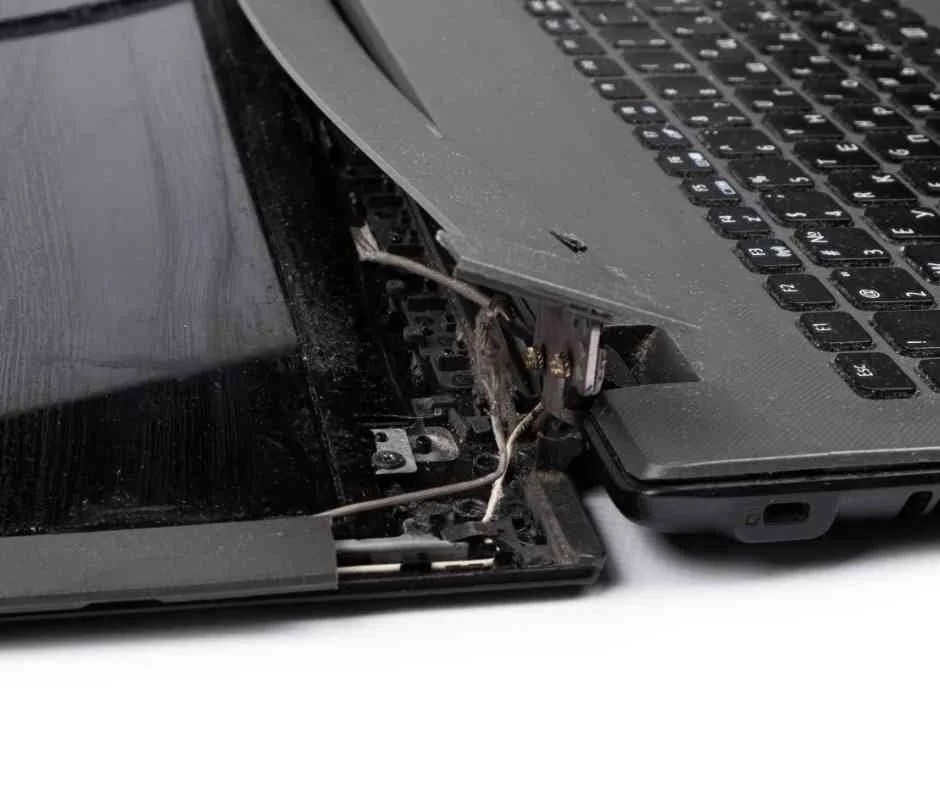 Broken laptop hinge