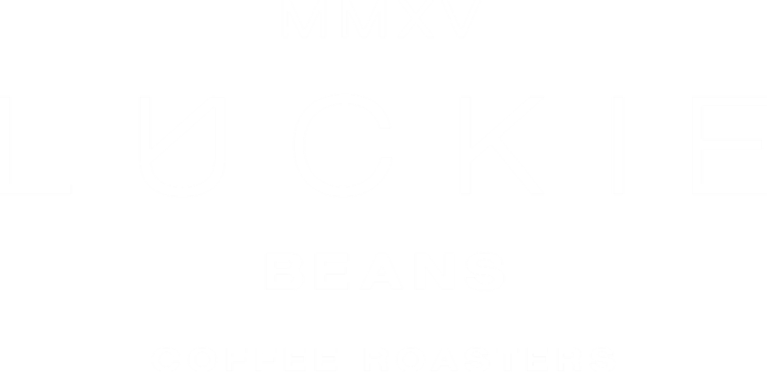 Luckie Beans logo. Our coffee is expertly roasted by our award wining coffee partners, Luckie Beans.