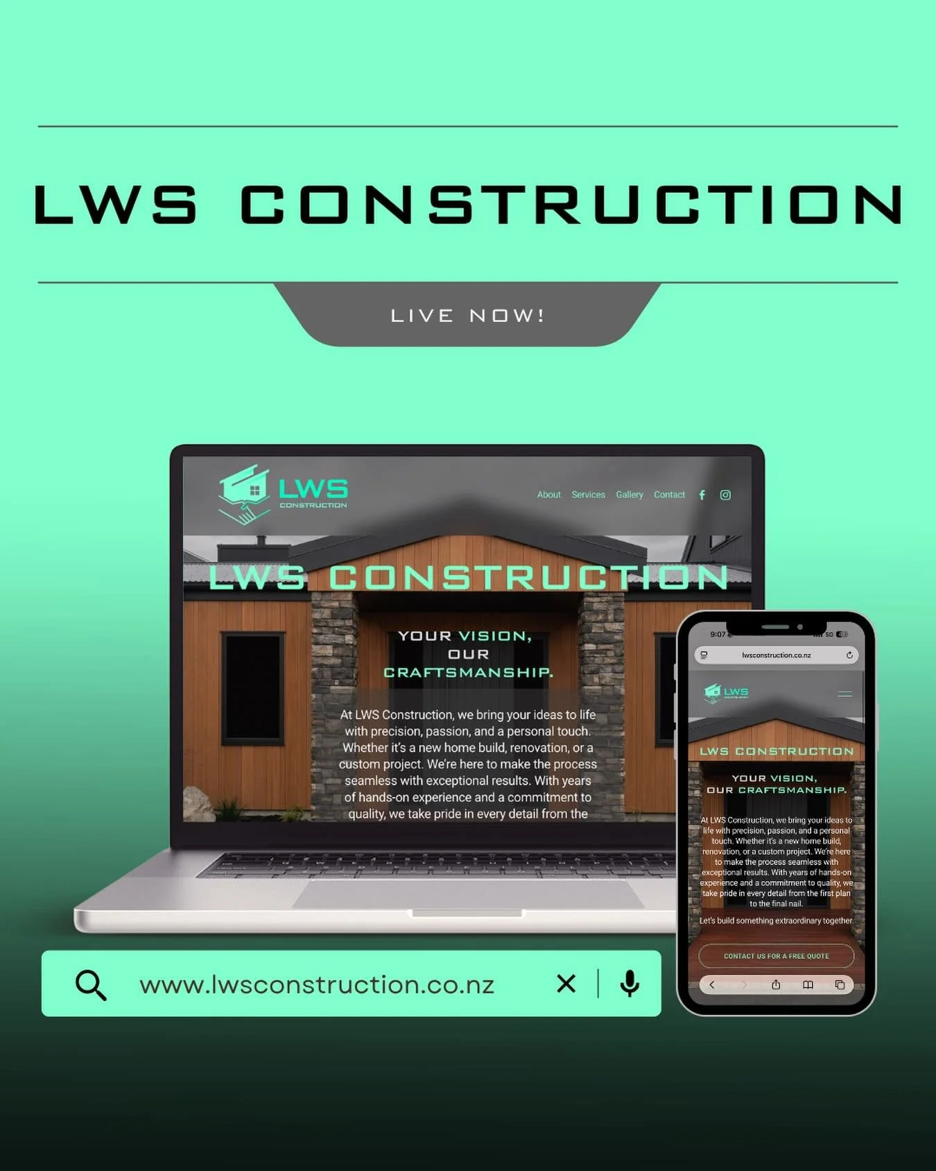Well team, after months of hard work and determination, we&rsquo;ve finally got something exciting to share&hellip;

Our brand-new website is officially live, check out the link in our bio. It&rsquo;s a place that really reflects who we are at LWS Co