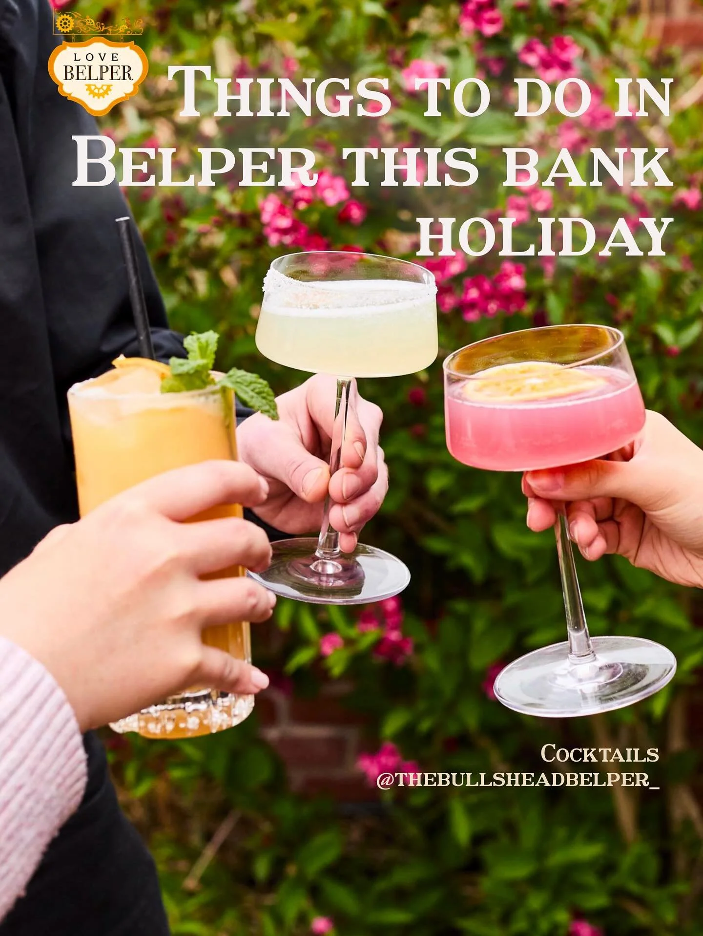 ✨BANK HOLIDAY IN BELPER ✨
Lots of our beautiful Belper shops, cafes and pubs will be open Bank Holiday Monday, including the Bulls Head at Belper Lane End with their very own BBQ, live music and bouncy castle 🏰 (I’ve been myself, and the bounc