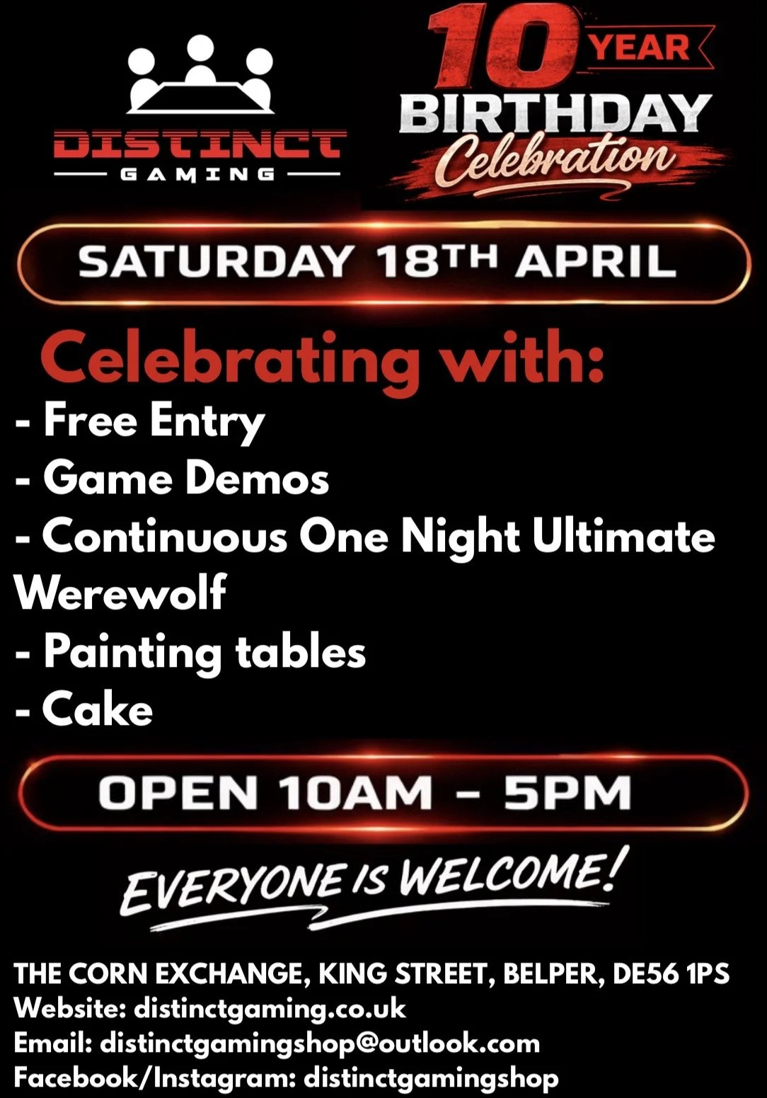 Distinct Gaming 10th Birthday