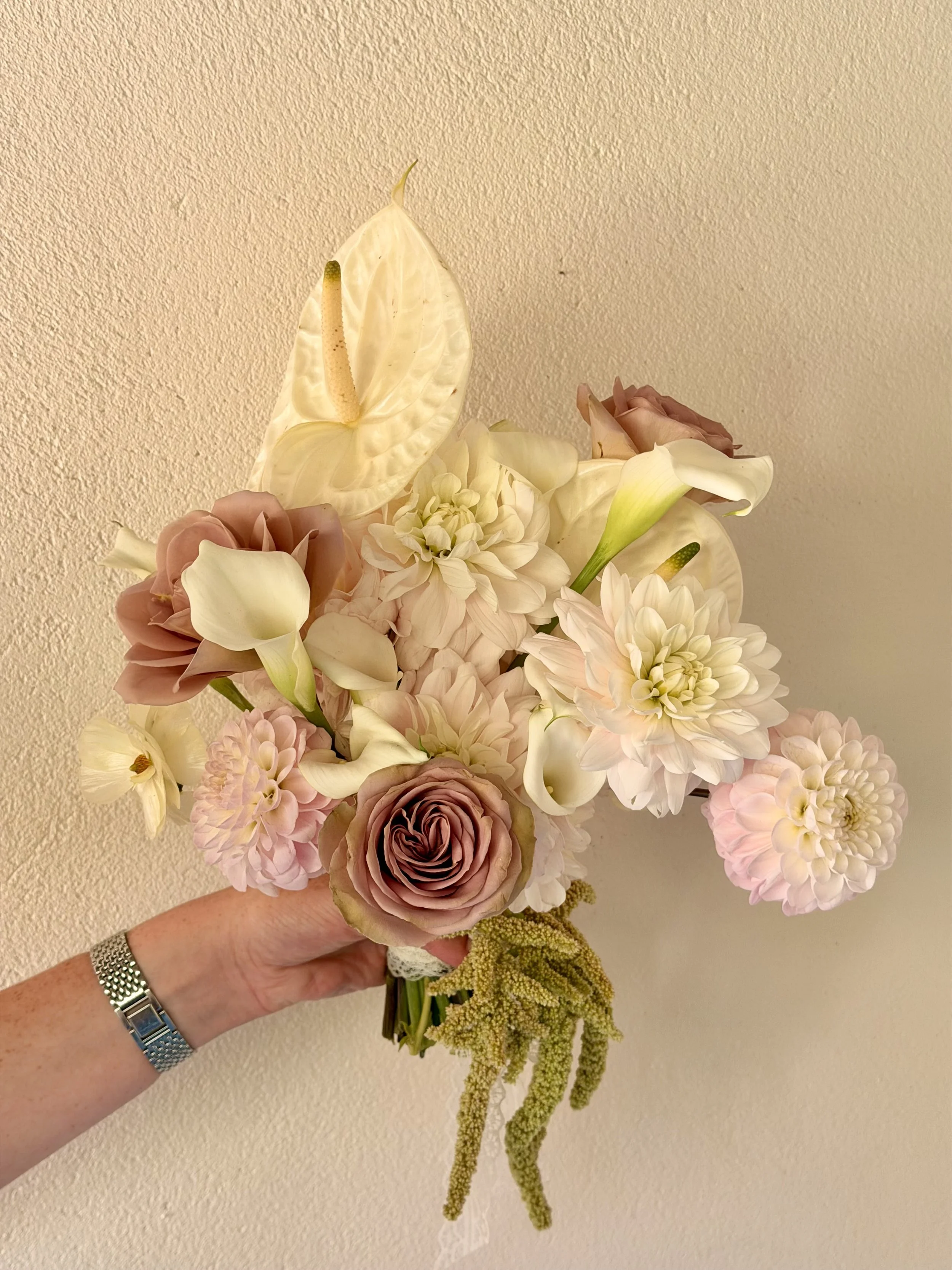 Pink and Raspberry Bridal Bouquet 