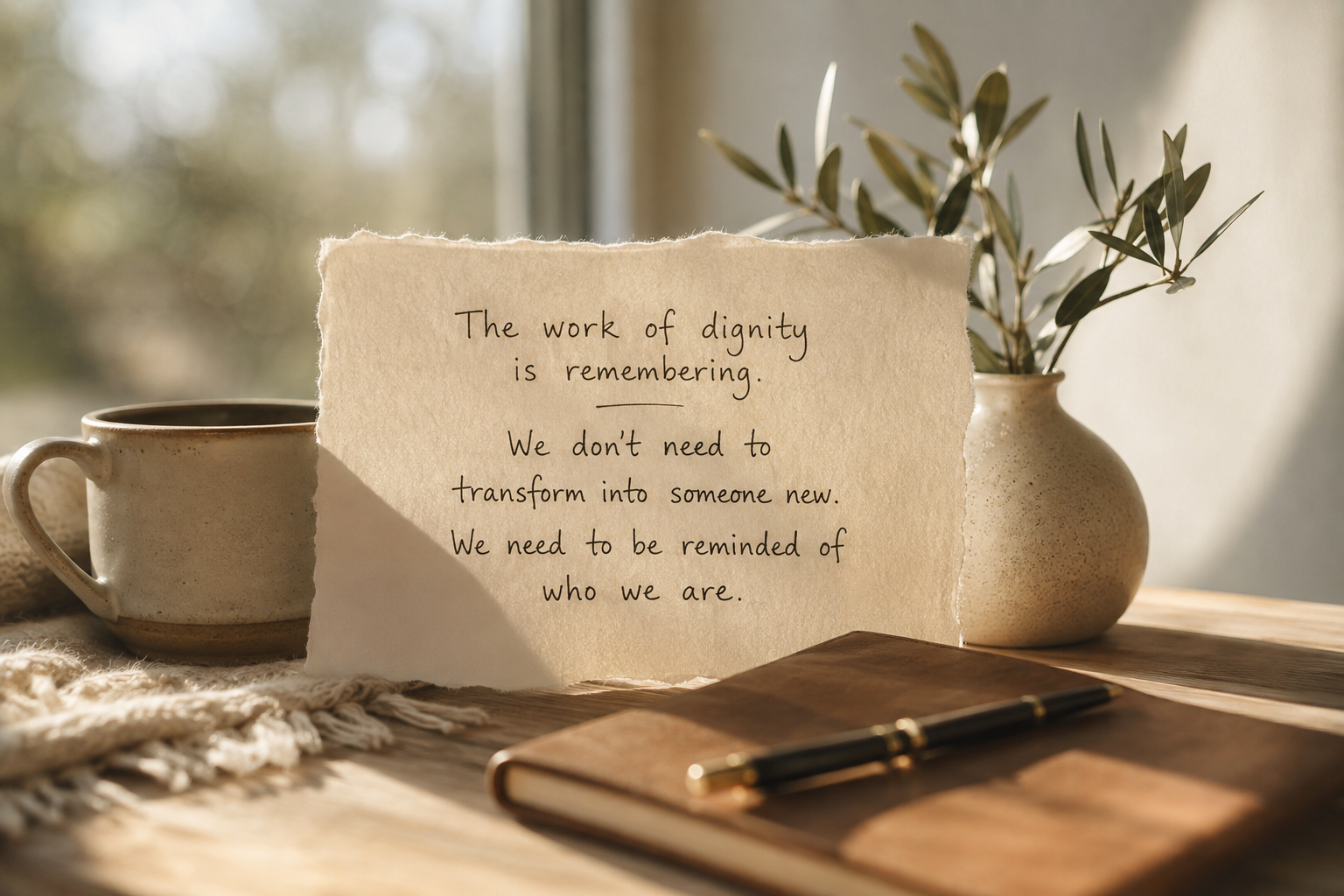 Following a Thread, what six months of conversation have been reminding us about who we are.