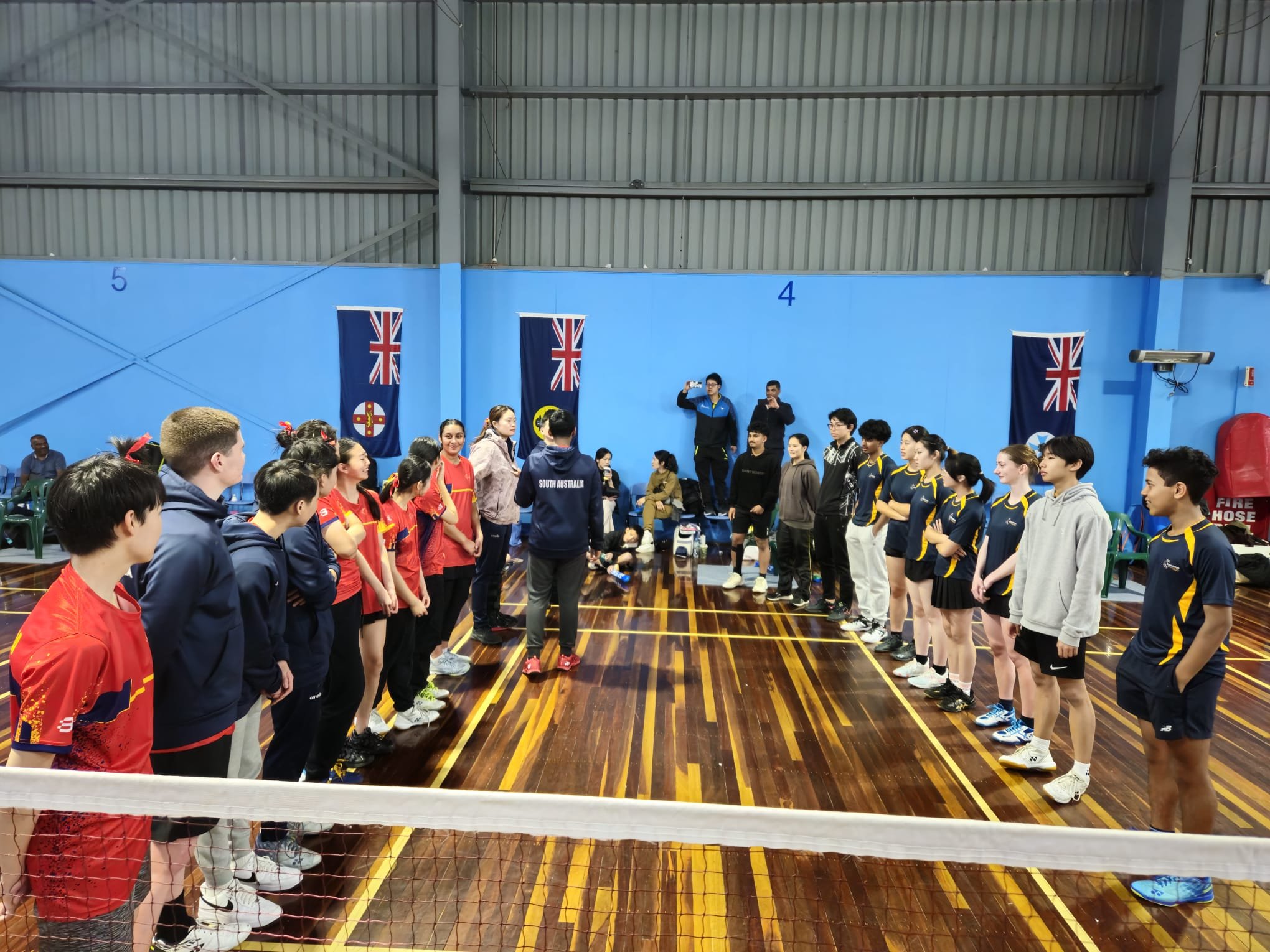 Team introductions with SA