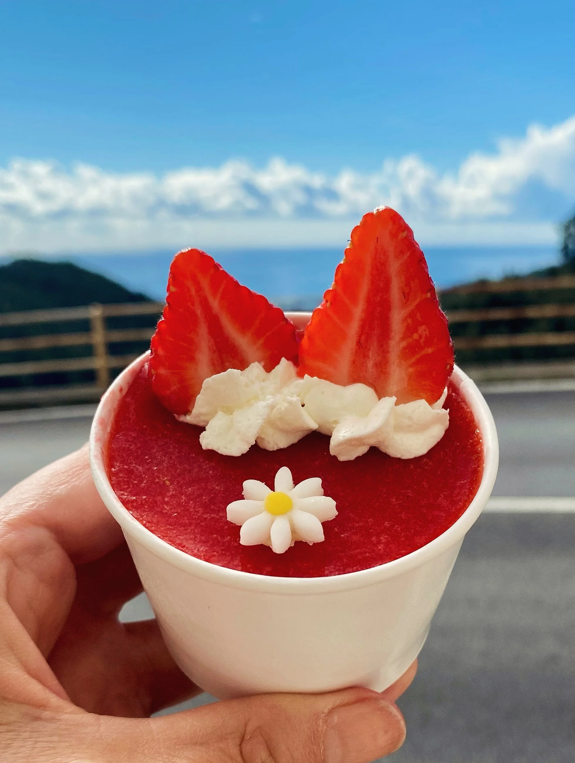 Dolce al cucchiaio con fragole