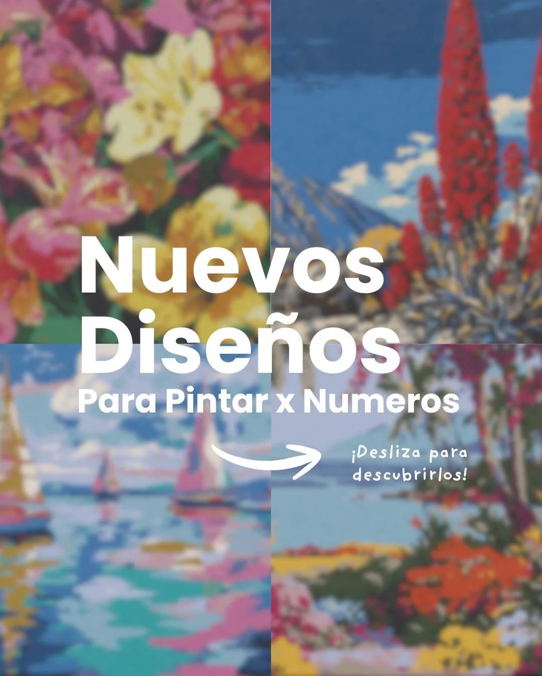 Novedades de Pintar x Numeros Febrero 2026!🩵🖼️🖌️

Presentamos la nueva colecci&oacute;n con 4 modelos nuevos, ideal para regalar o regalarse 👀

Nuestros nuevos dise&ntilde;os vienen con nuevos cambios y mejoras en el formato:

✅ Segmentos y l&iac