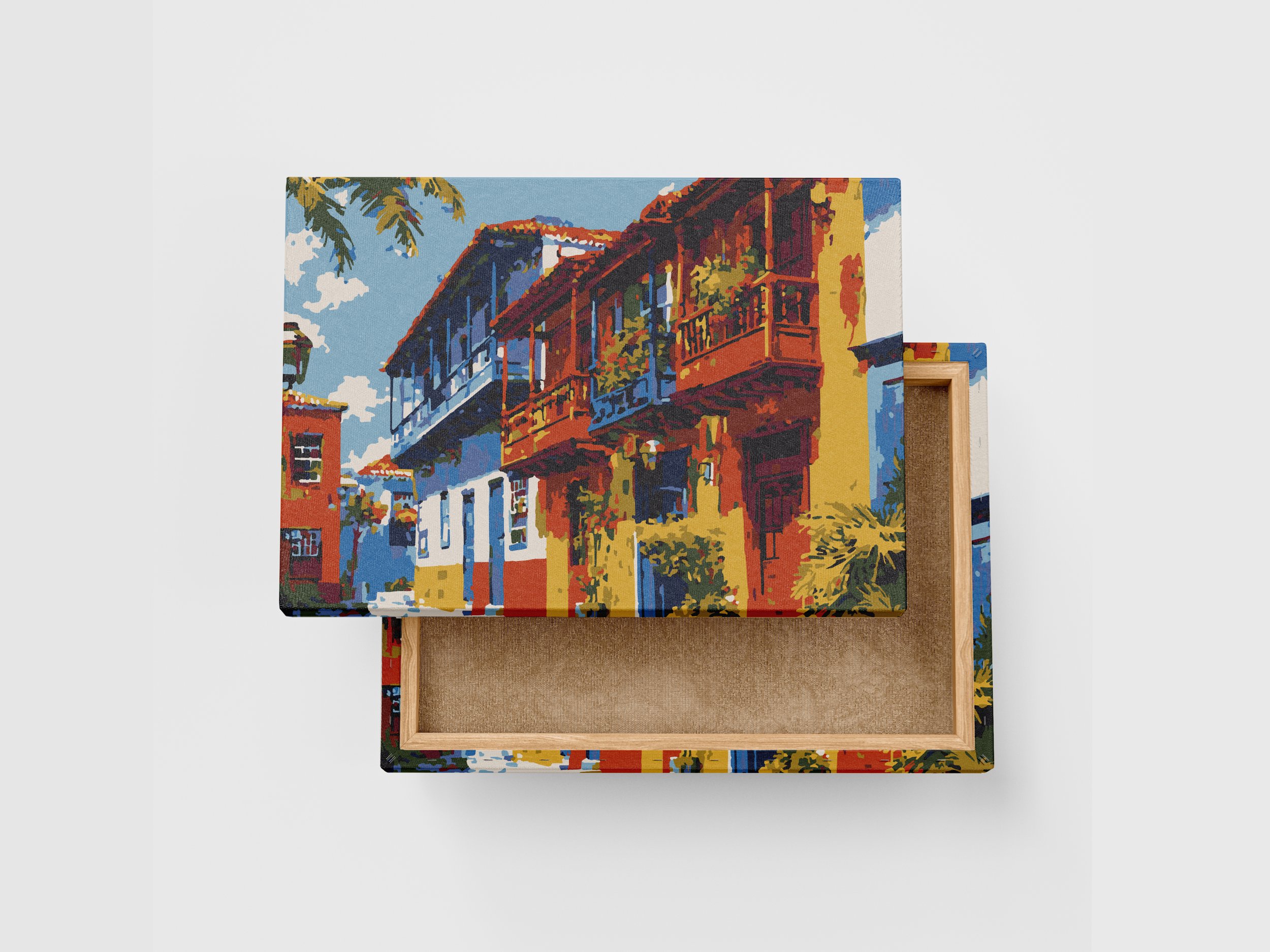 Kit Pintar por Números Balcones La Palma | 35x50cm PNP94