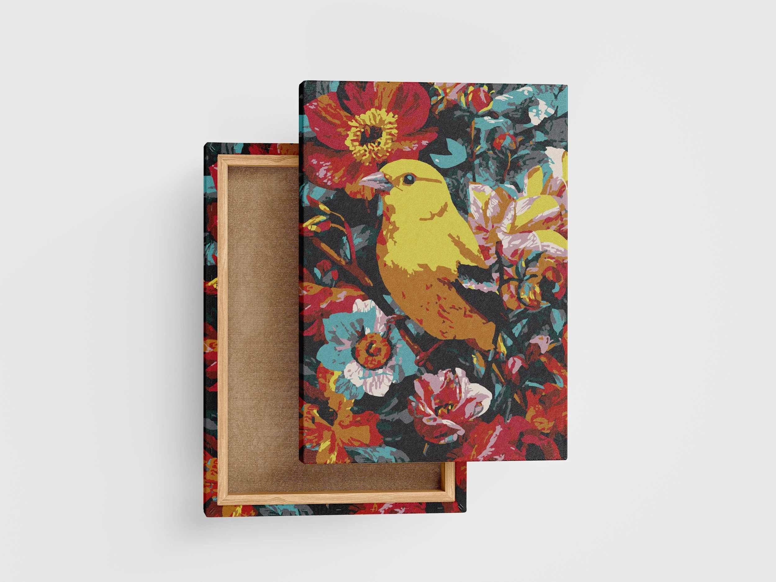 Kit Pintar por Numeros Pájaro Canario 35x50cm PNP99