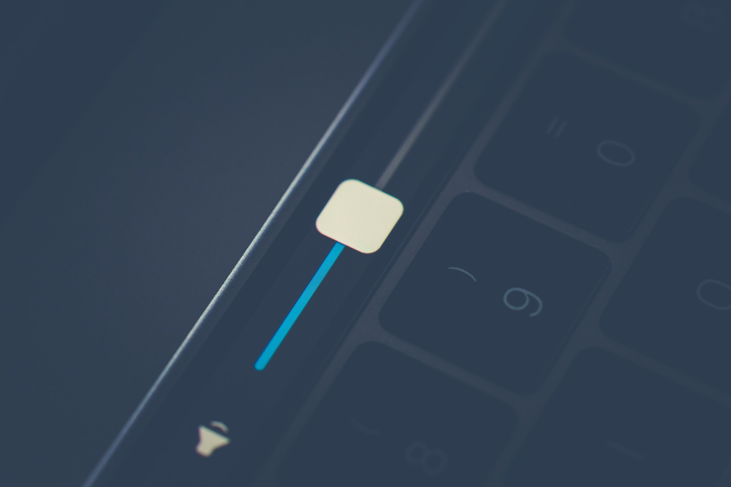 Volume control set at a balanced level, symbolising moderation and simplicity in Japanese life philosophy