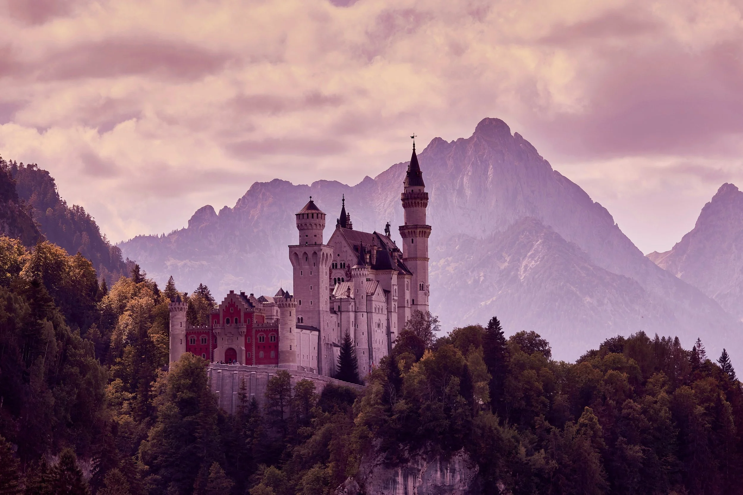 Castle on a mountain symbolising soulmate beliefs influencing ghosting psychology and romantic decisions.