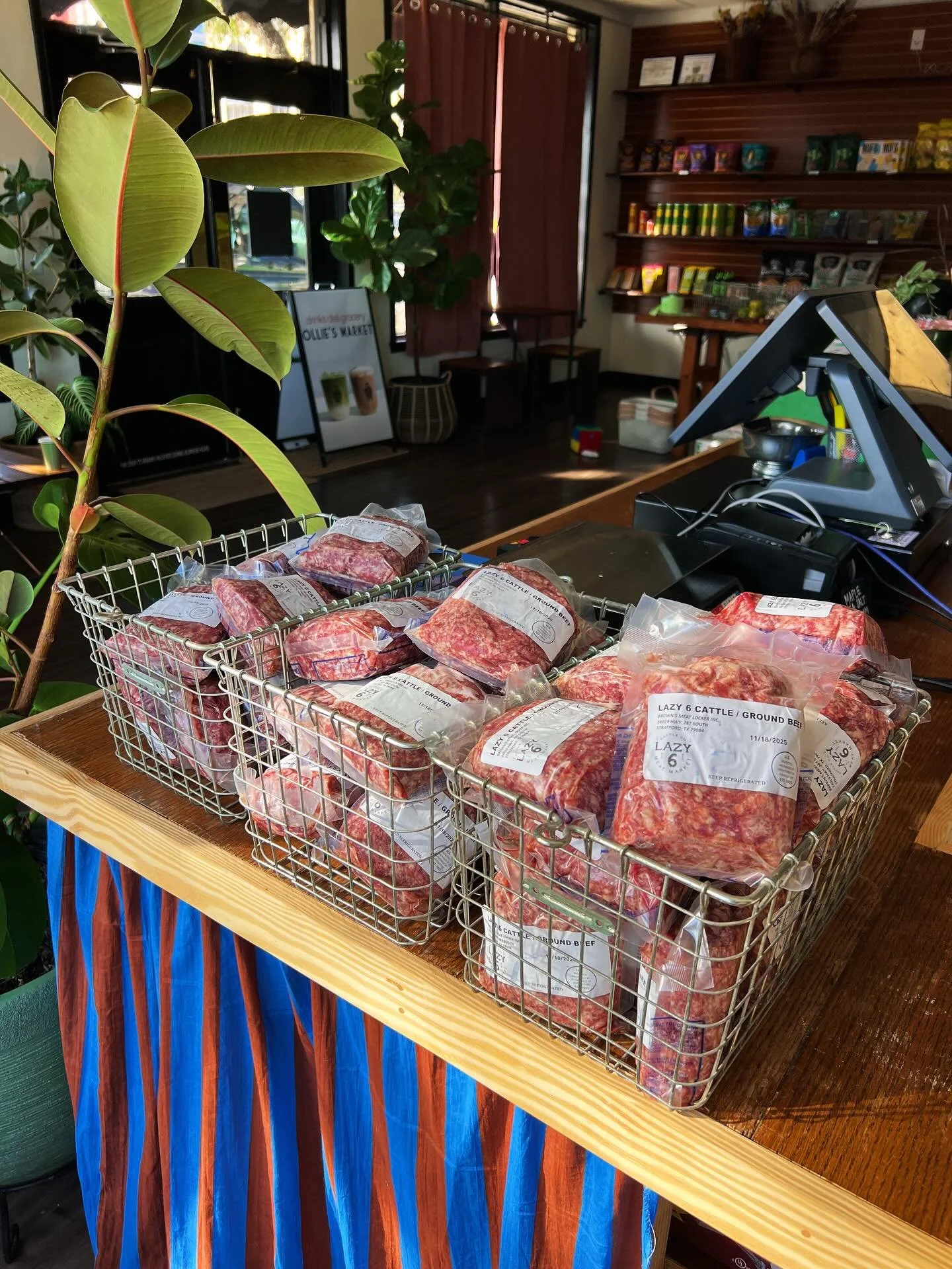 Grass-fed. All-natural. Back on the shelves.
Beef restock at Ollie&rsquo;s Market 🥩