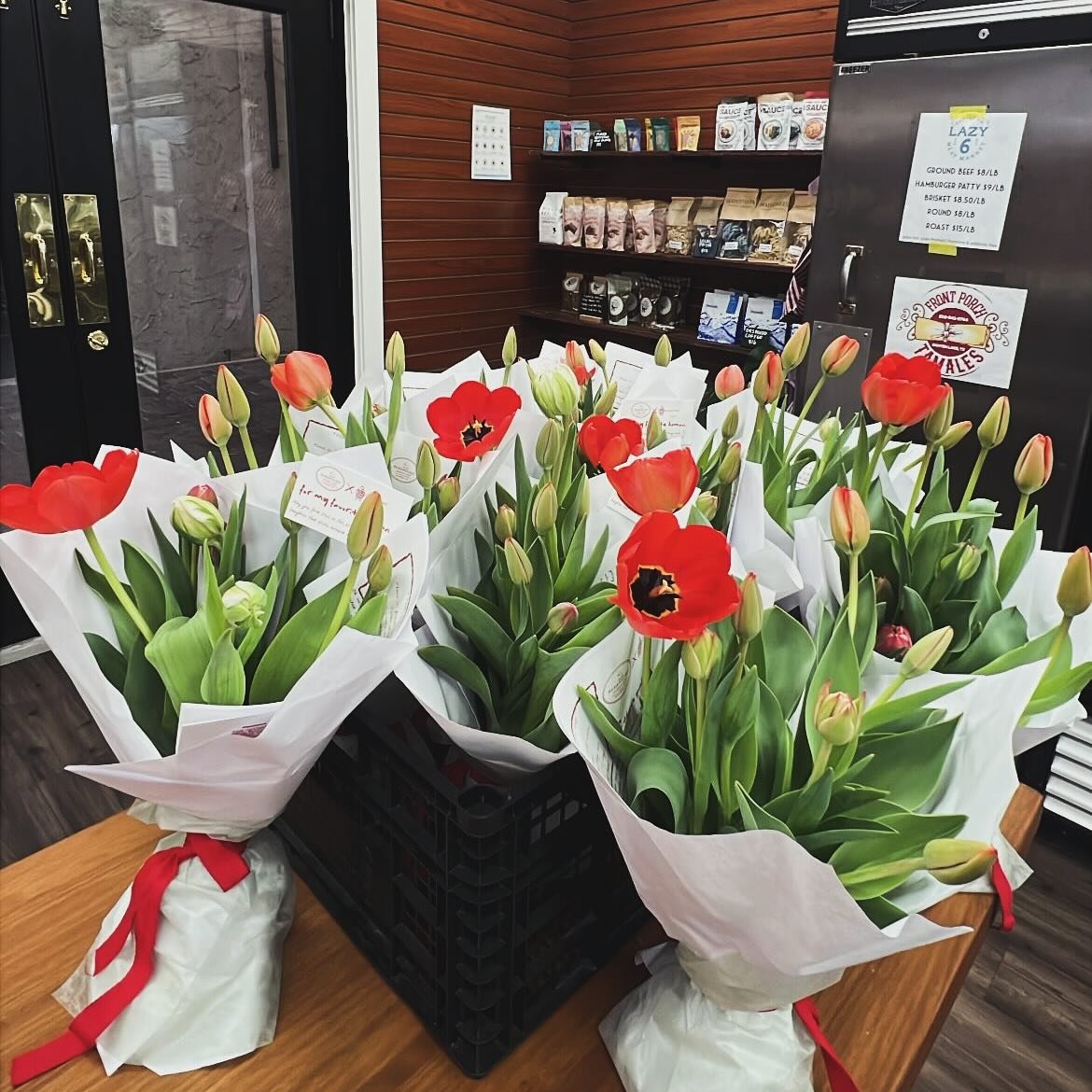 happy Valentine&rsquo;s Day 🫶
thanks for snaking the long line through our shop &mdash; 
we&rsquo;re closing at 3p today for a movie date! see yall next week 💕