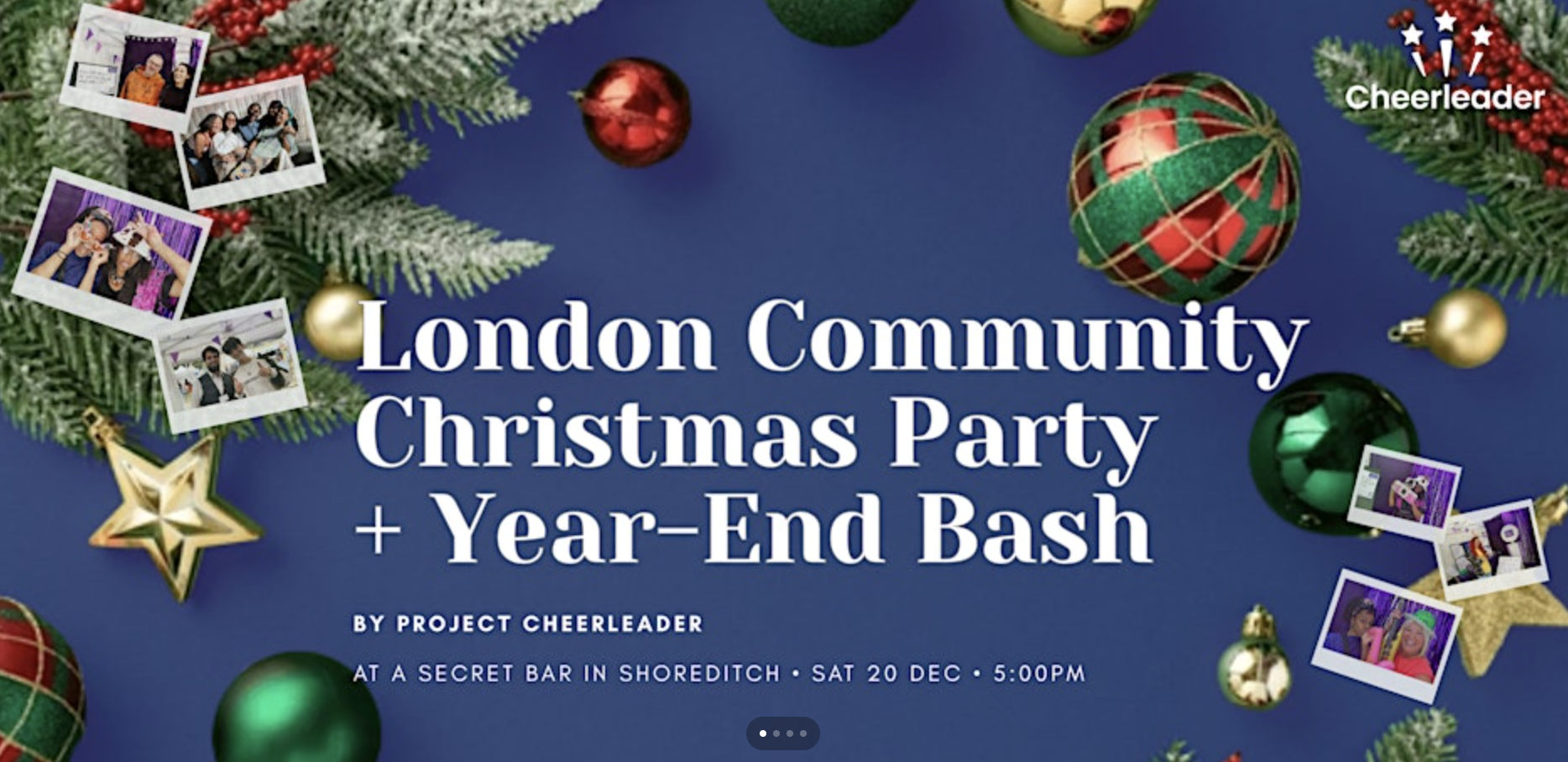 Project Cheerleader: A London Community Christmas Party Year end BASH