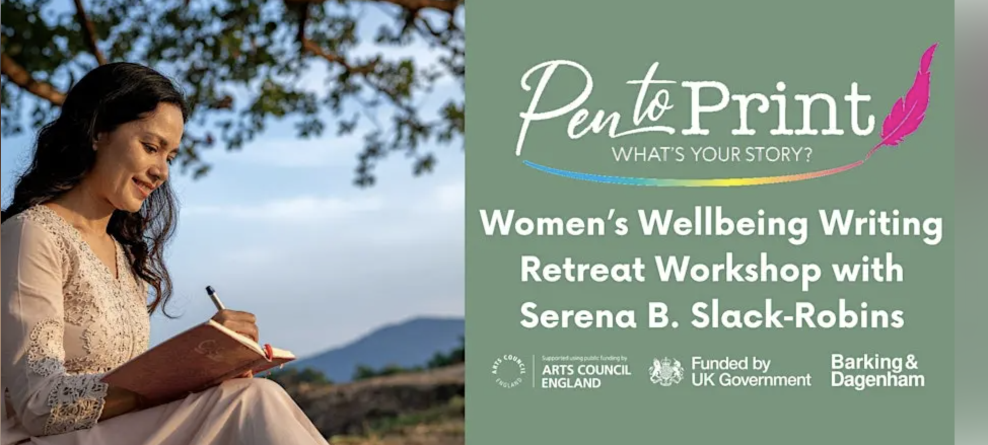 Pen to Print: Women’s Wellbeing Writing Retreat Workshop