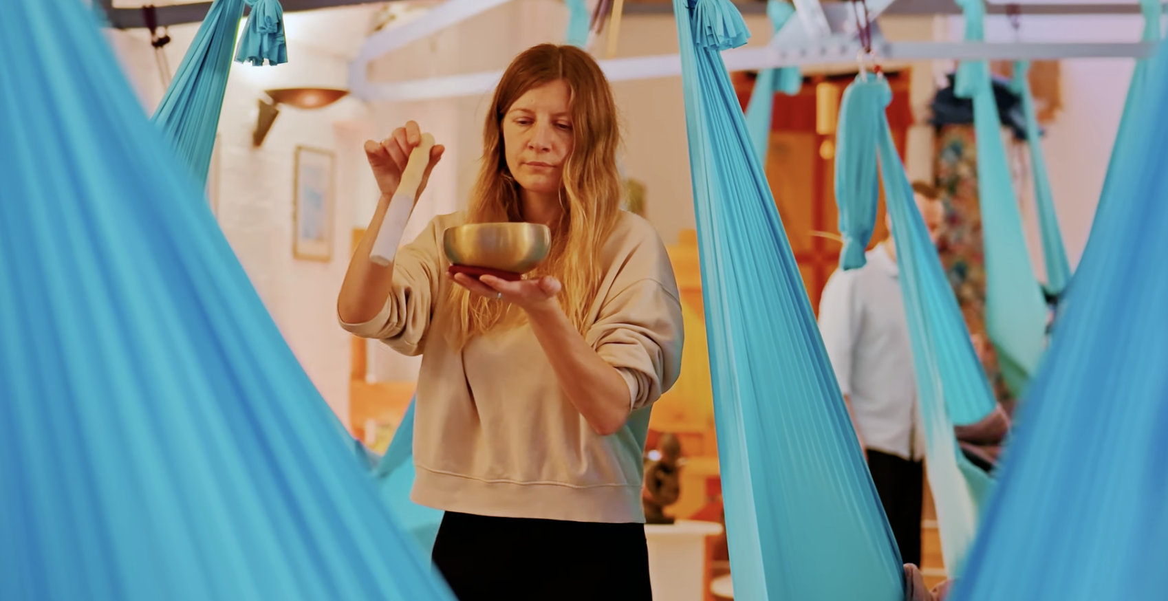 Aerial Relaxation Pods and Soundbath (twice weekly sessions)