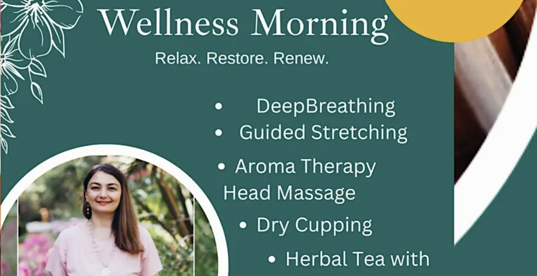 Wellness Morning: Relax, Restore, Renew