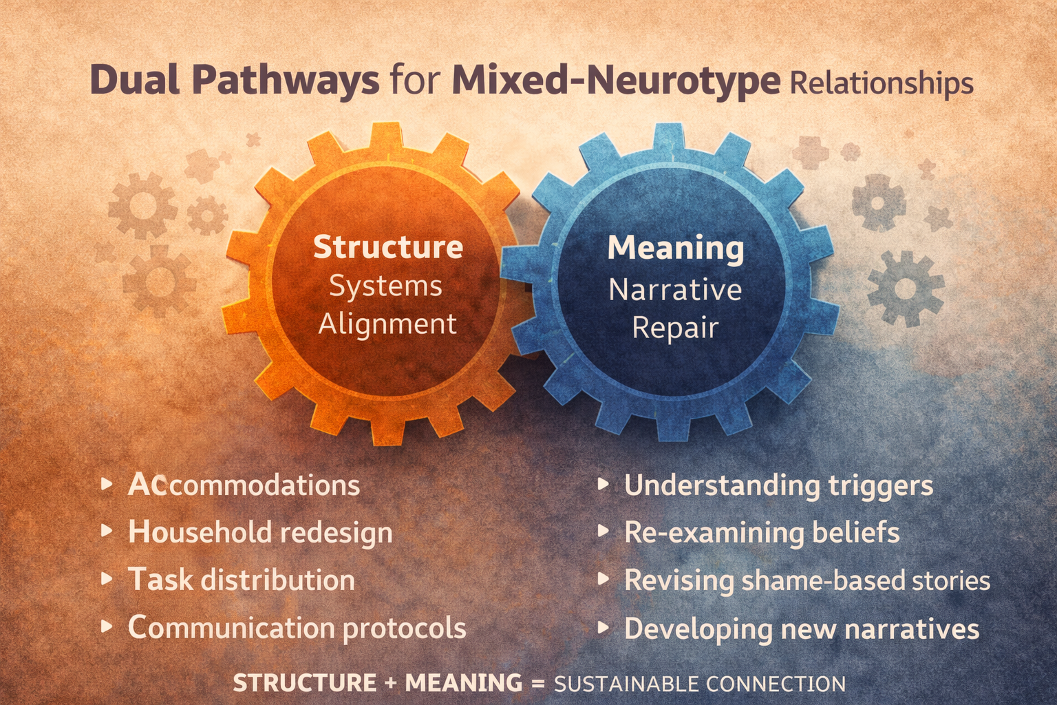 Building Relationships That Actually Work: The Dual Pathway Approach for Mixed-Neurotype Couples