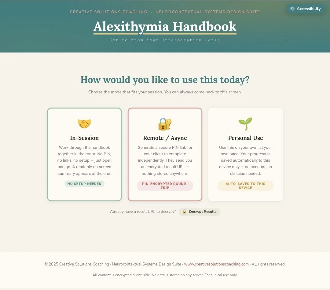Alexithymia Handbook: NSDS Interactive