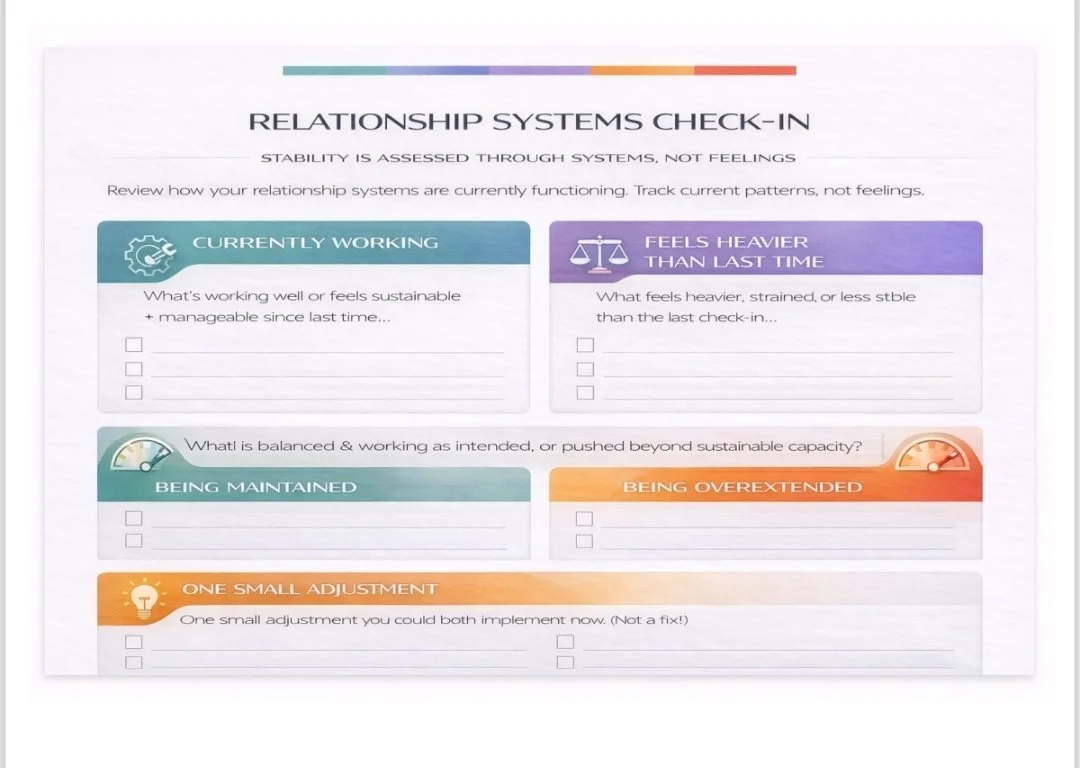Relationship Systems Check-In