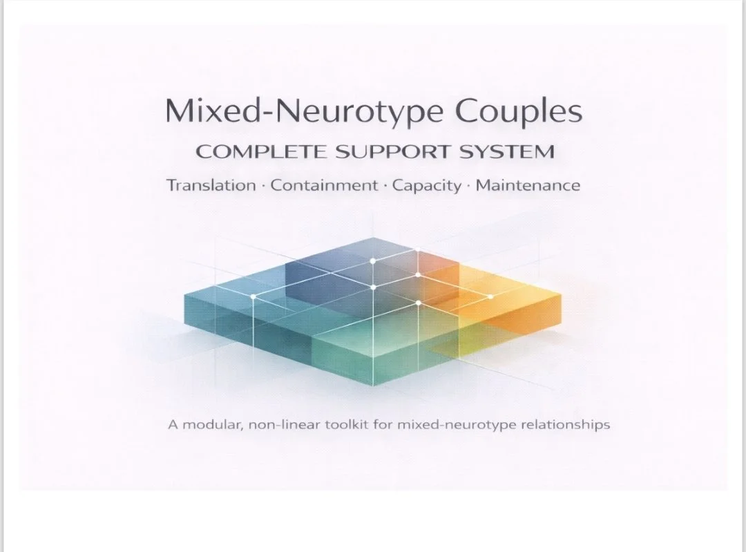 Mixed-Neurotype Couples: Complete Support System A Modular, Non-Linear Toolkit