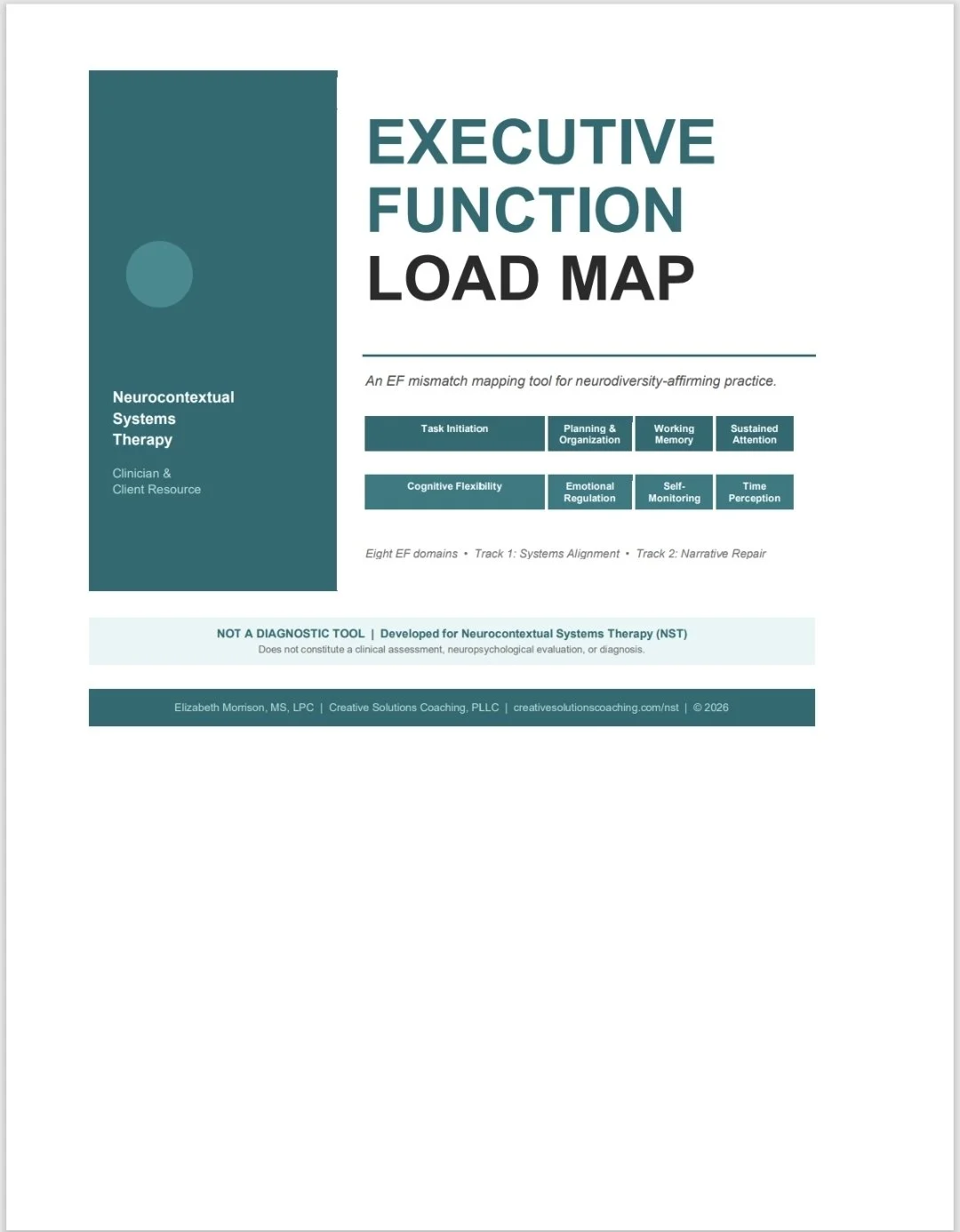 Executive Function Load Map: An EF Mismatch Tool for Clinicians