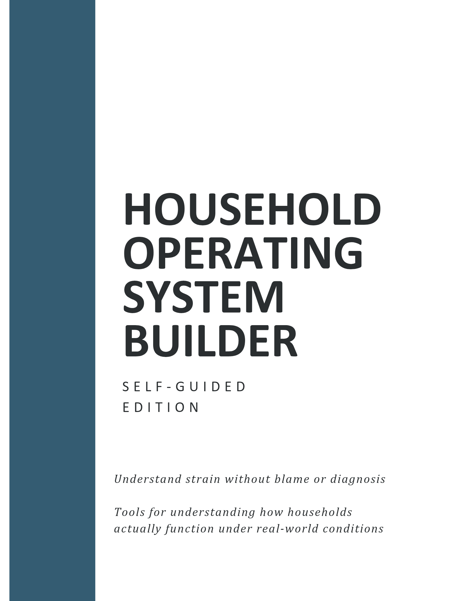 Household Operating System Builder (Self-Guided Edition)