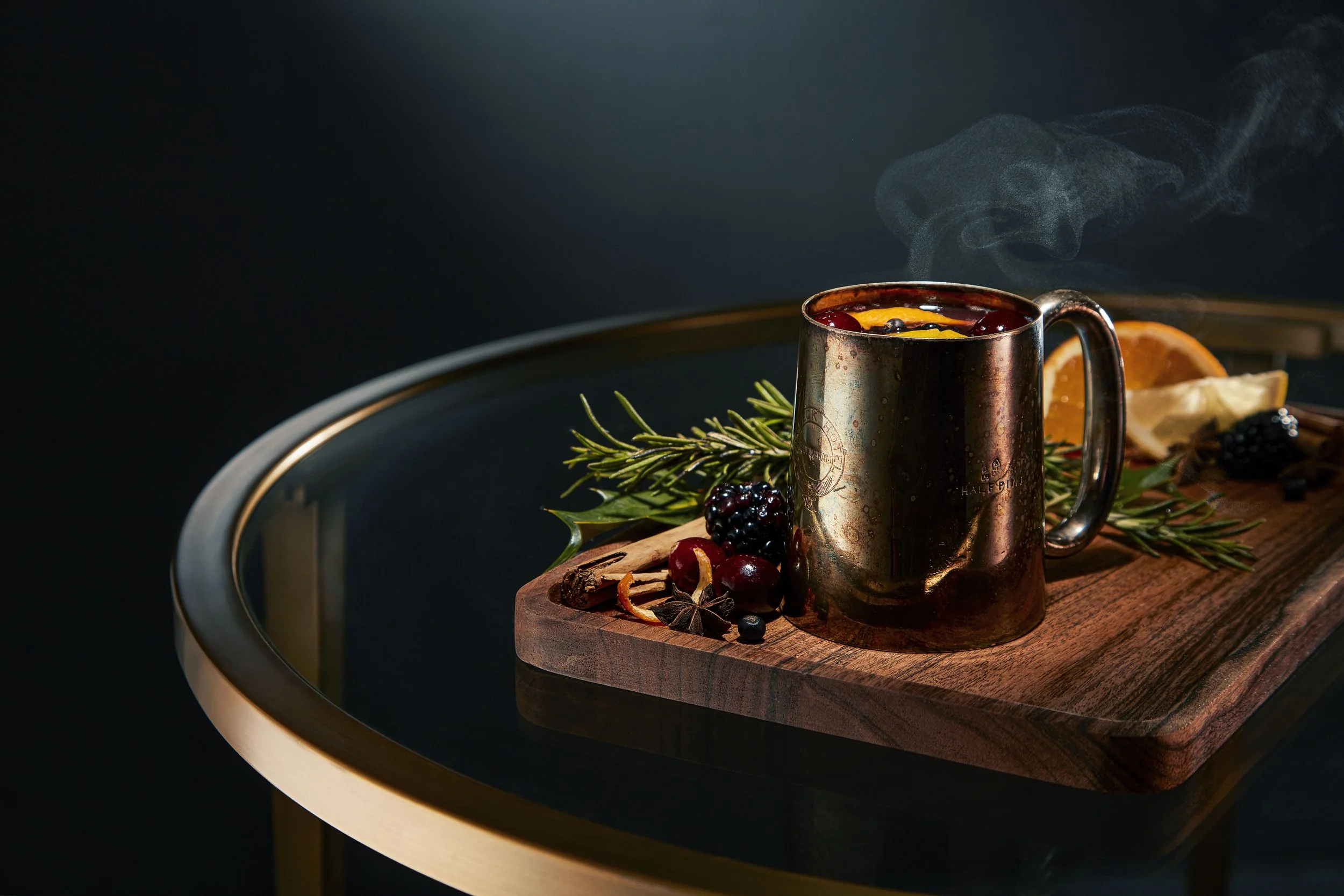 hot cocktail styling for advertising campaign – London studio