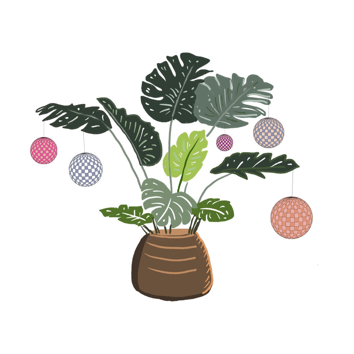 house plants with disco ball.png