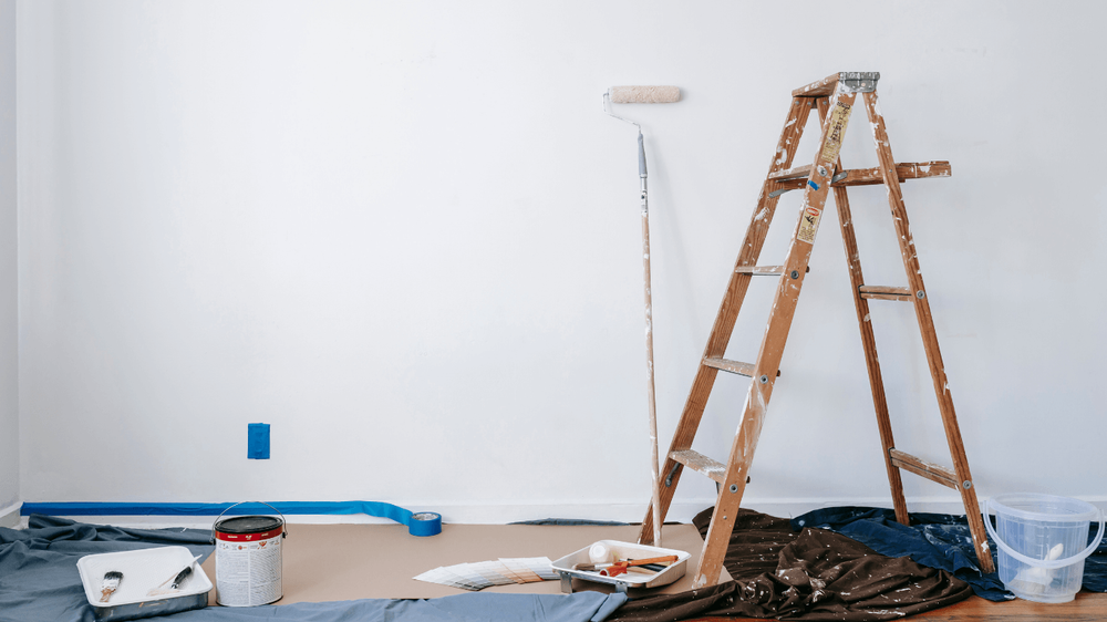 Home undergoing remodeling