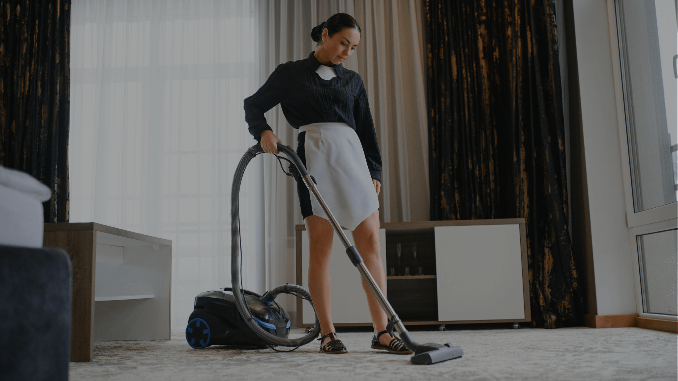 Bright, spotless living room after professional bi-weekly house cleaning in Westchester NY