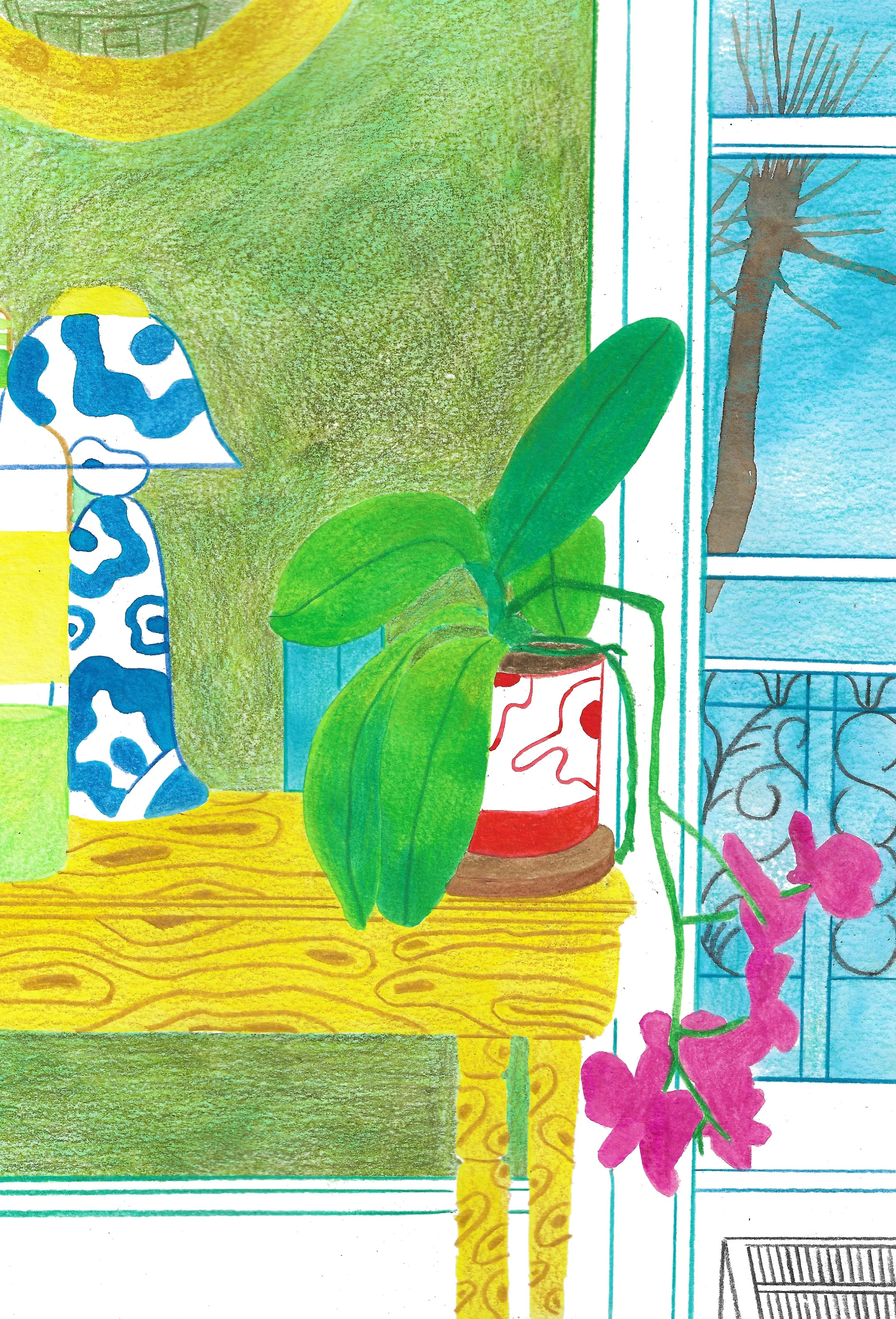 Flower And Table