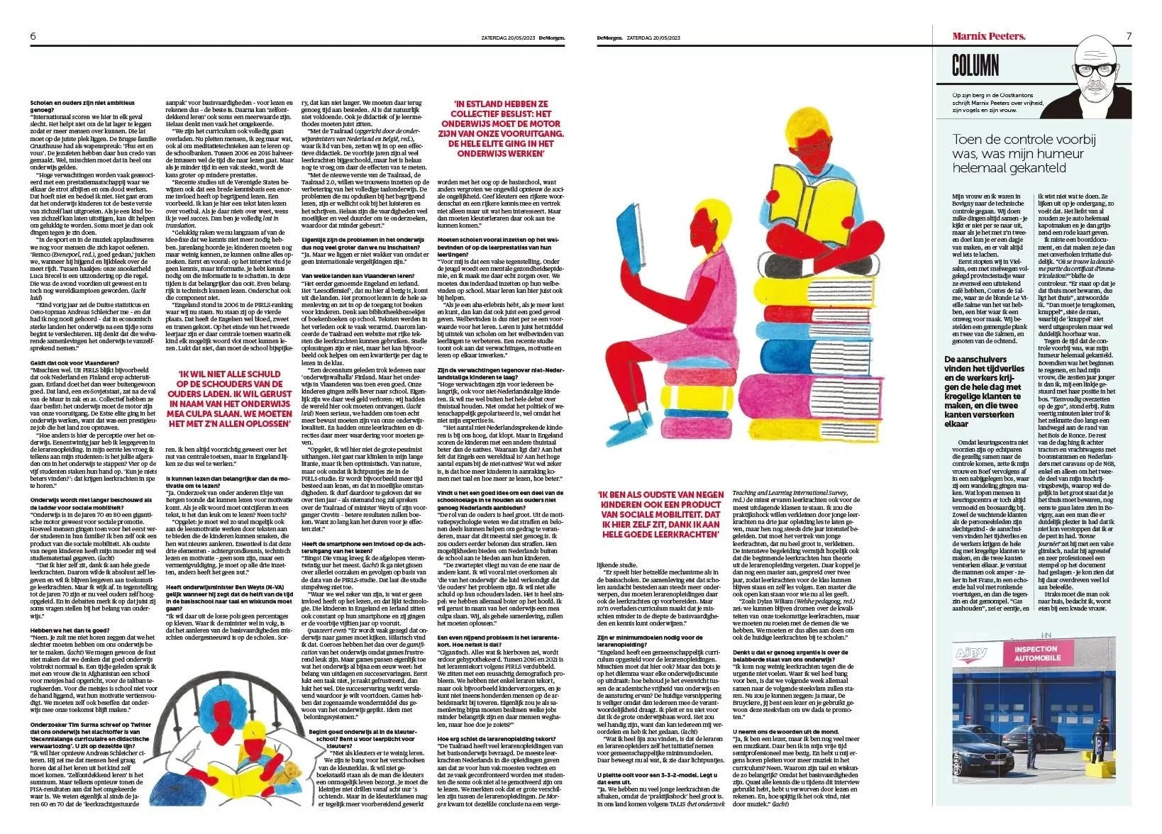 De Morgen - a Study of Reading Comprehension in Primary School