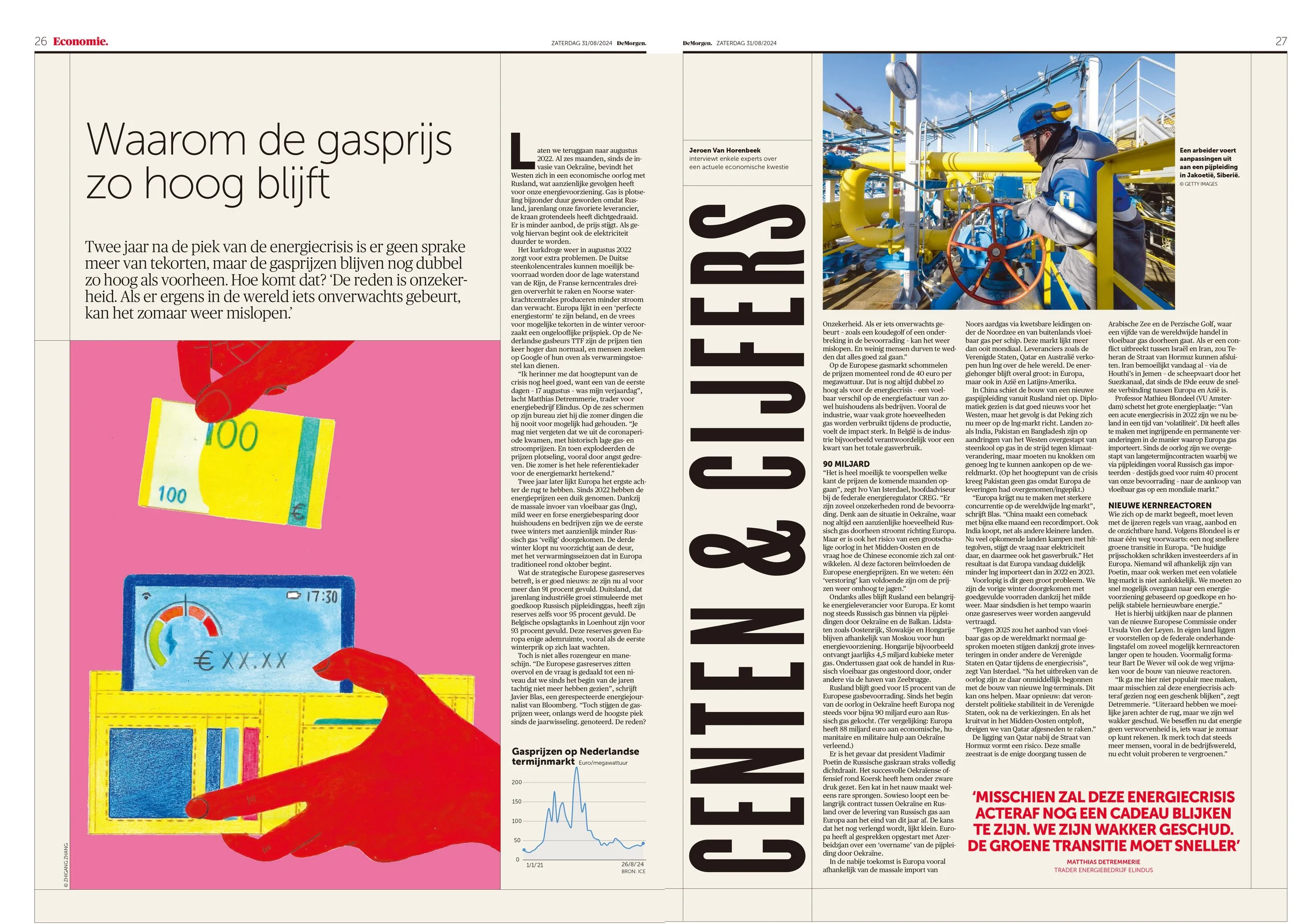 De Morgen - an Economic Interview About Gas Prices