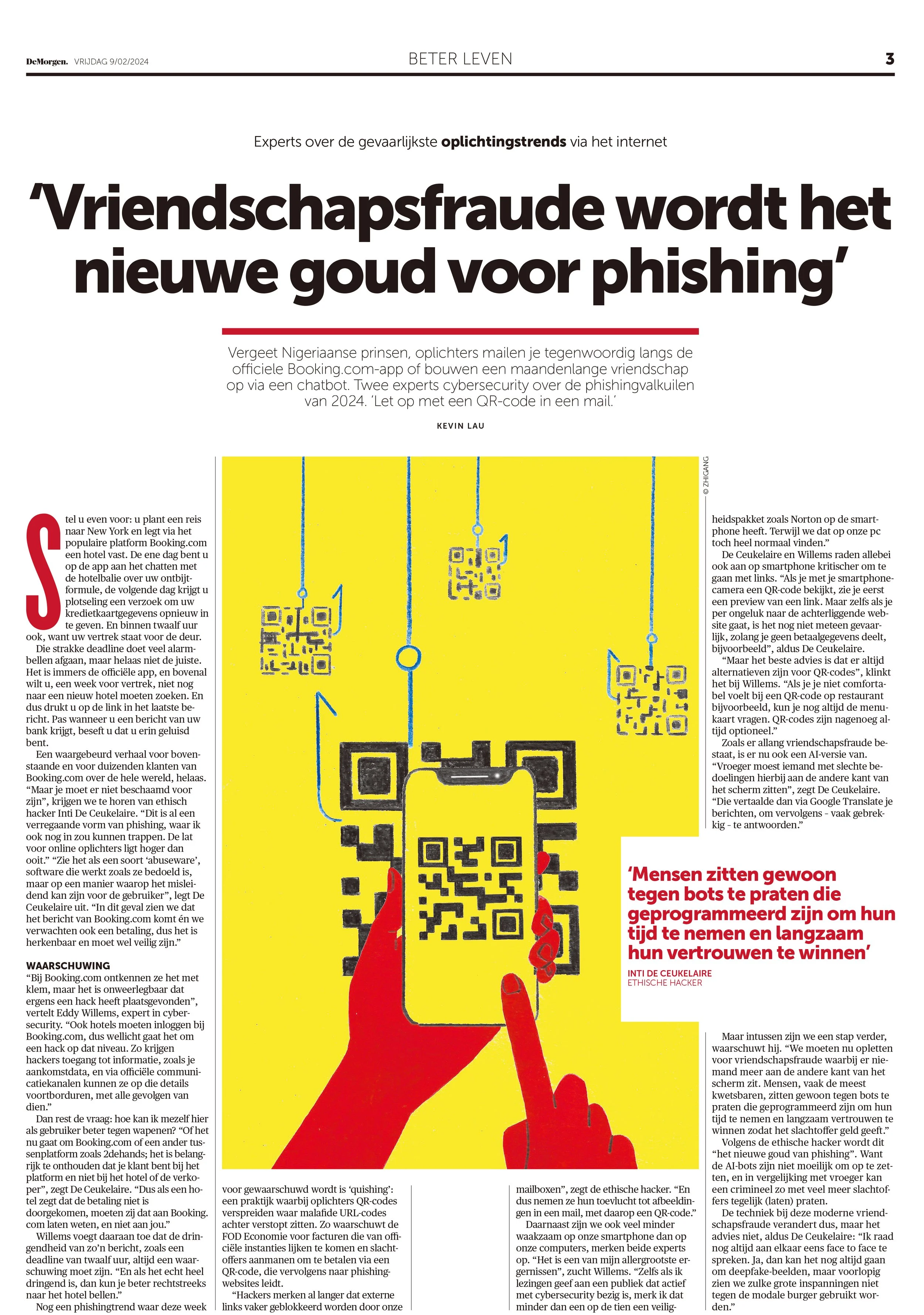 De Morgen - Phishing and Cybersecurity