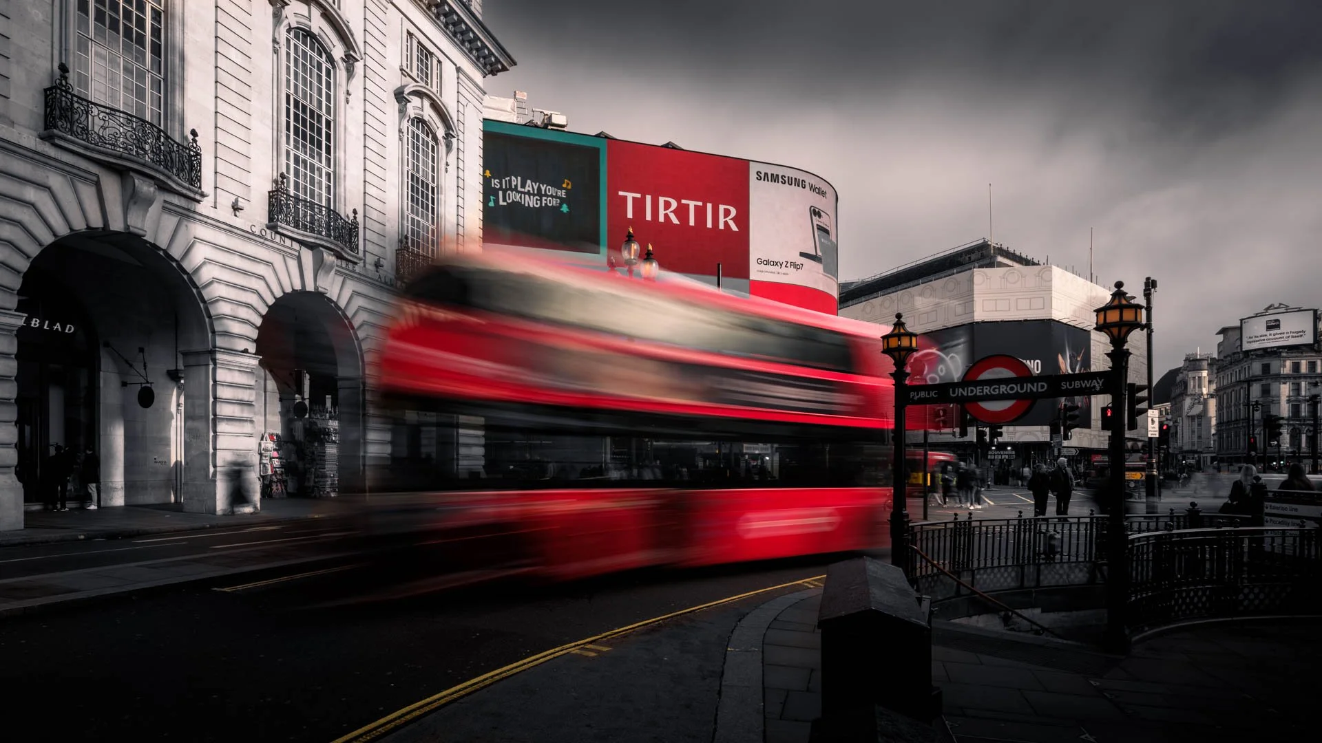 Speeding Routemaster At Piccadilly