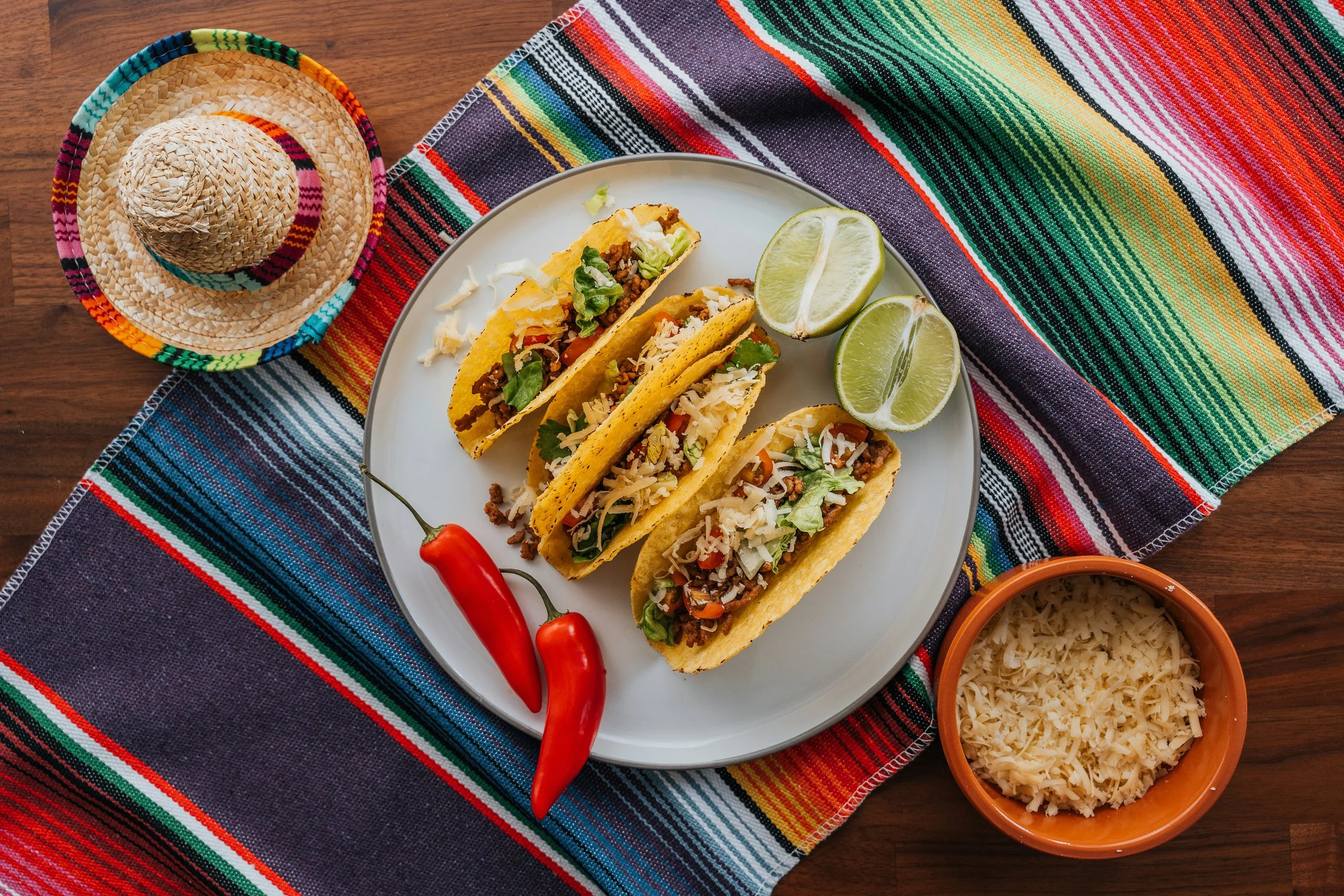 Mexikanisches Essen beim Firmenparty mit Salsa-Motto