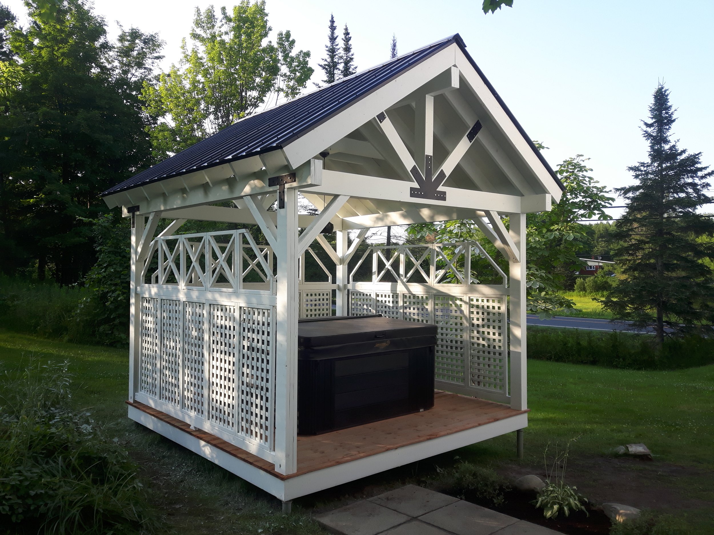 Pergola sur mesure en Estrie