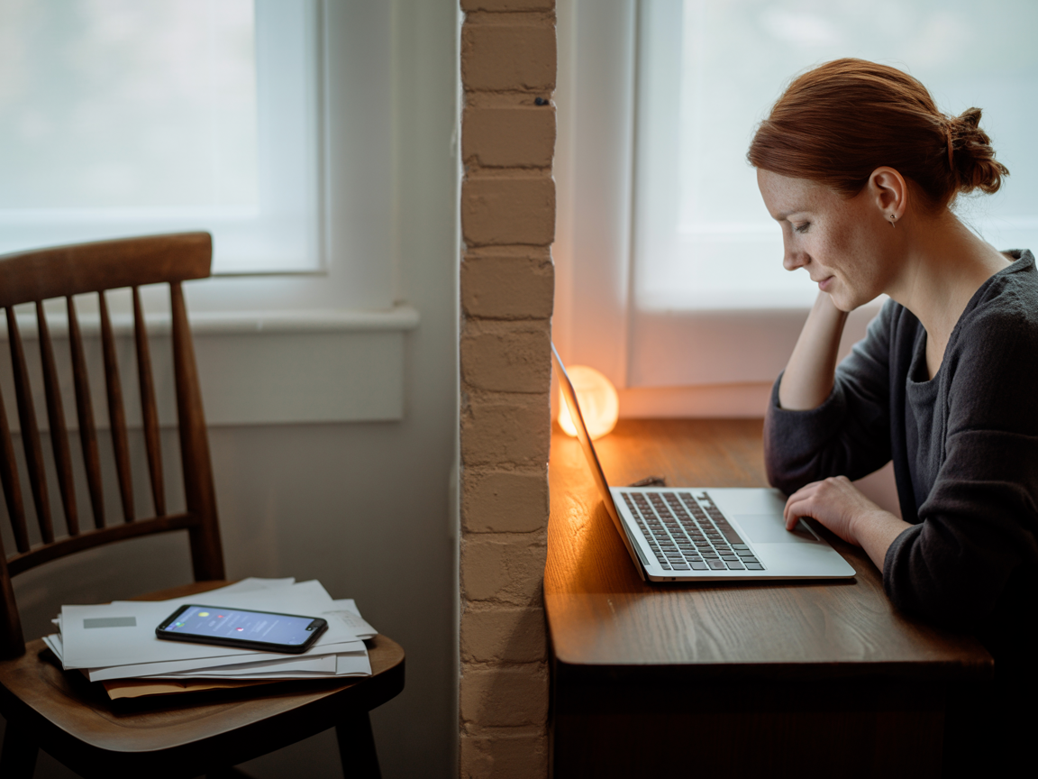 Concept image showing work stopping while household bills and life continue in the UK