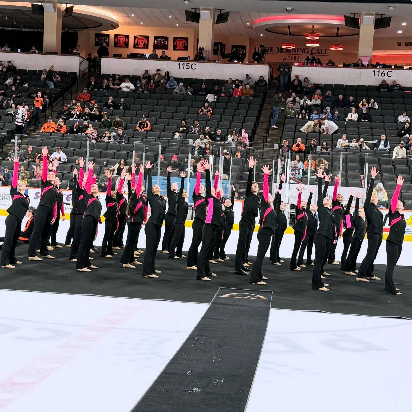 Fun night performing on the ice!