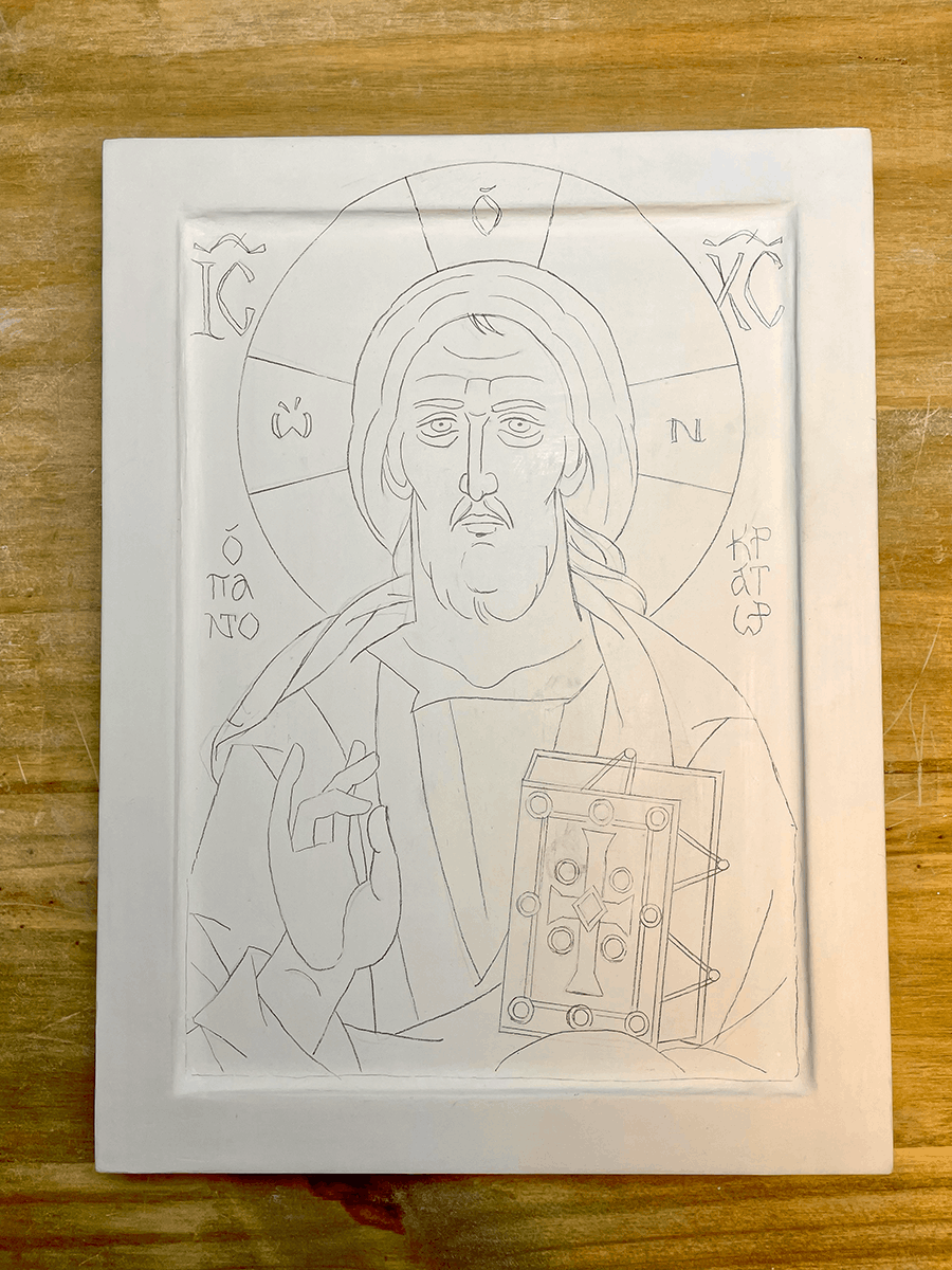 1 Drawing on board