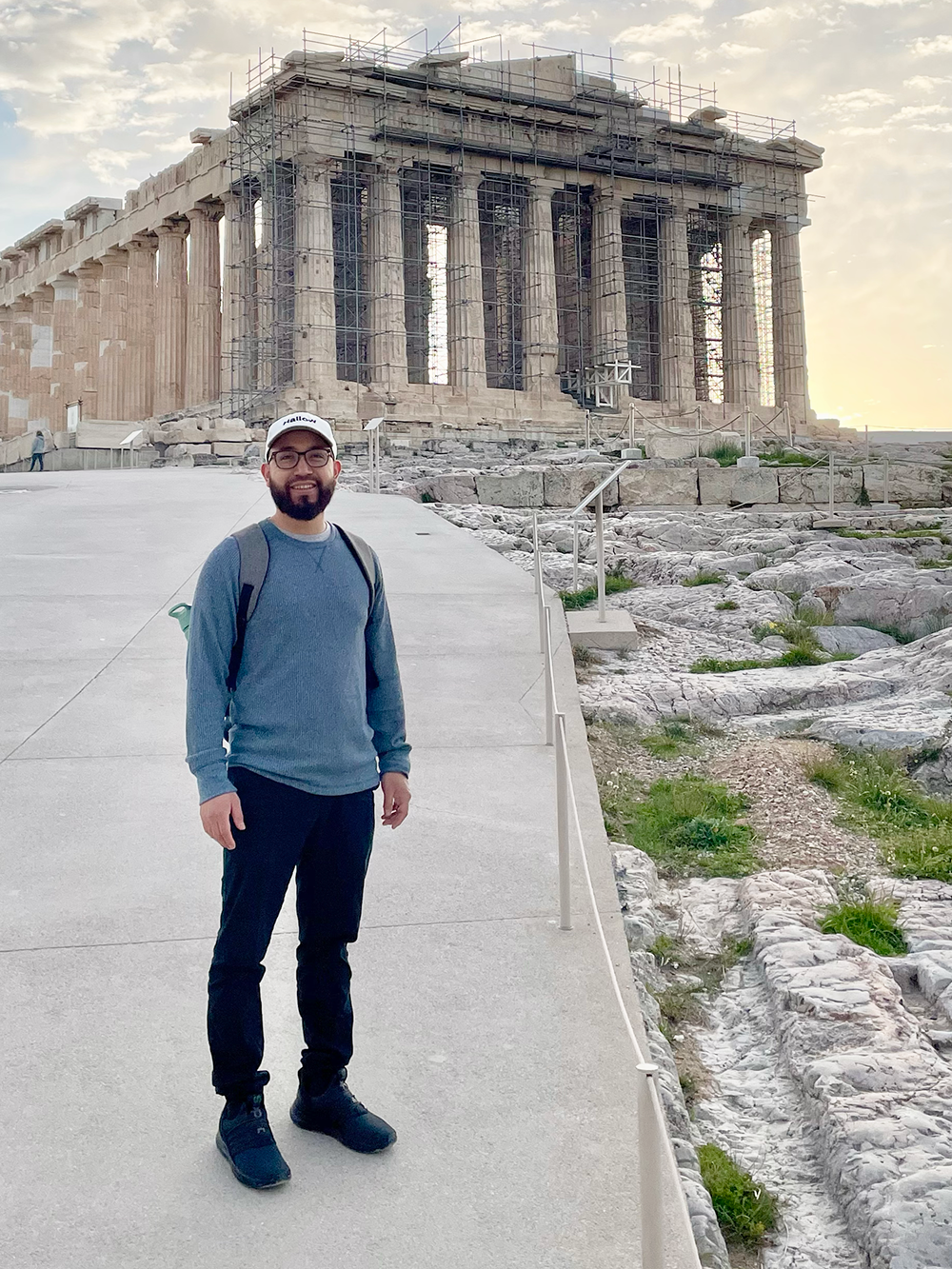 Kai at the Acropolis in Athens