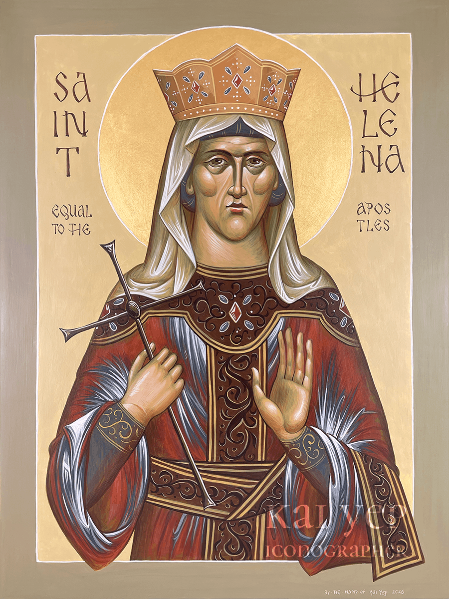 Icon of St. Helena of Constantinople - 12x16in