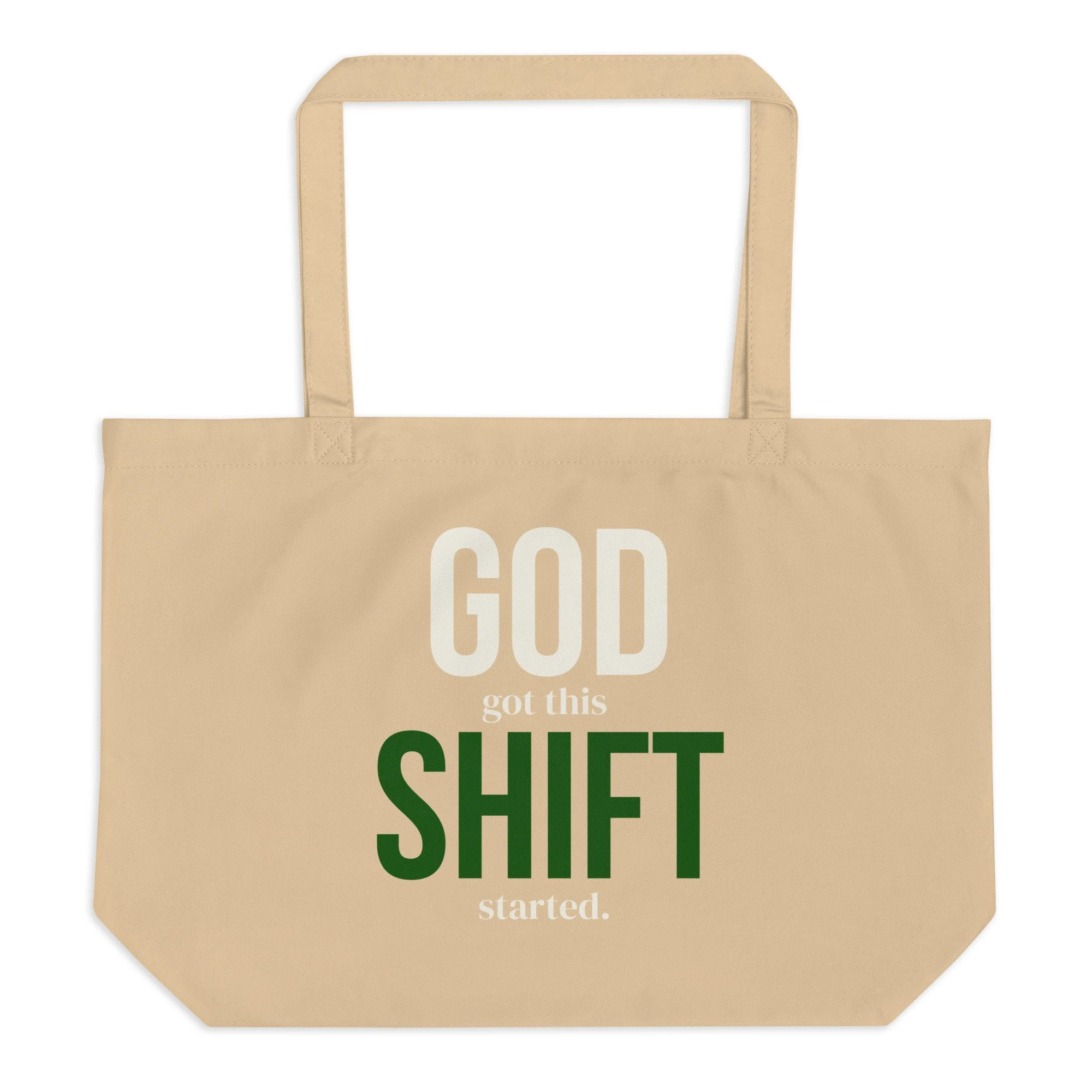 God Shifted Green Large Tote