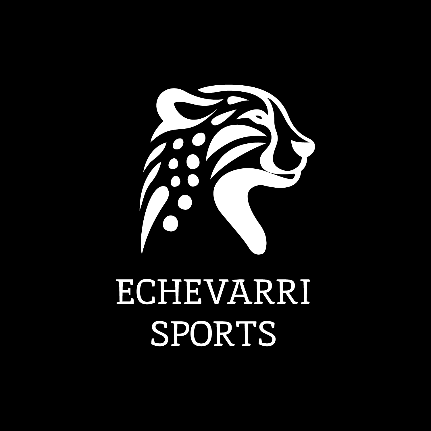 Echevarri Sports Logos 20 White on Black.png